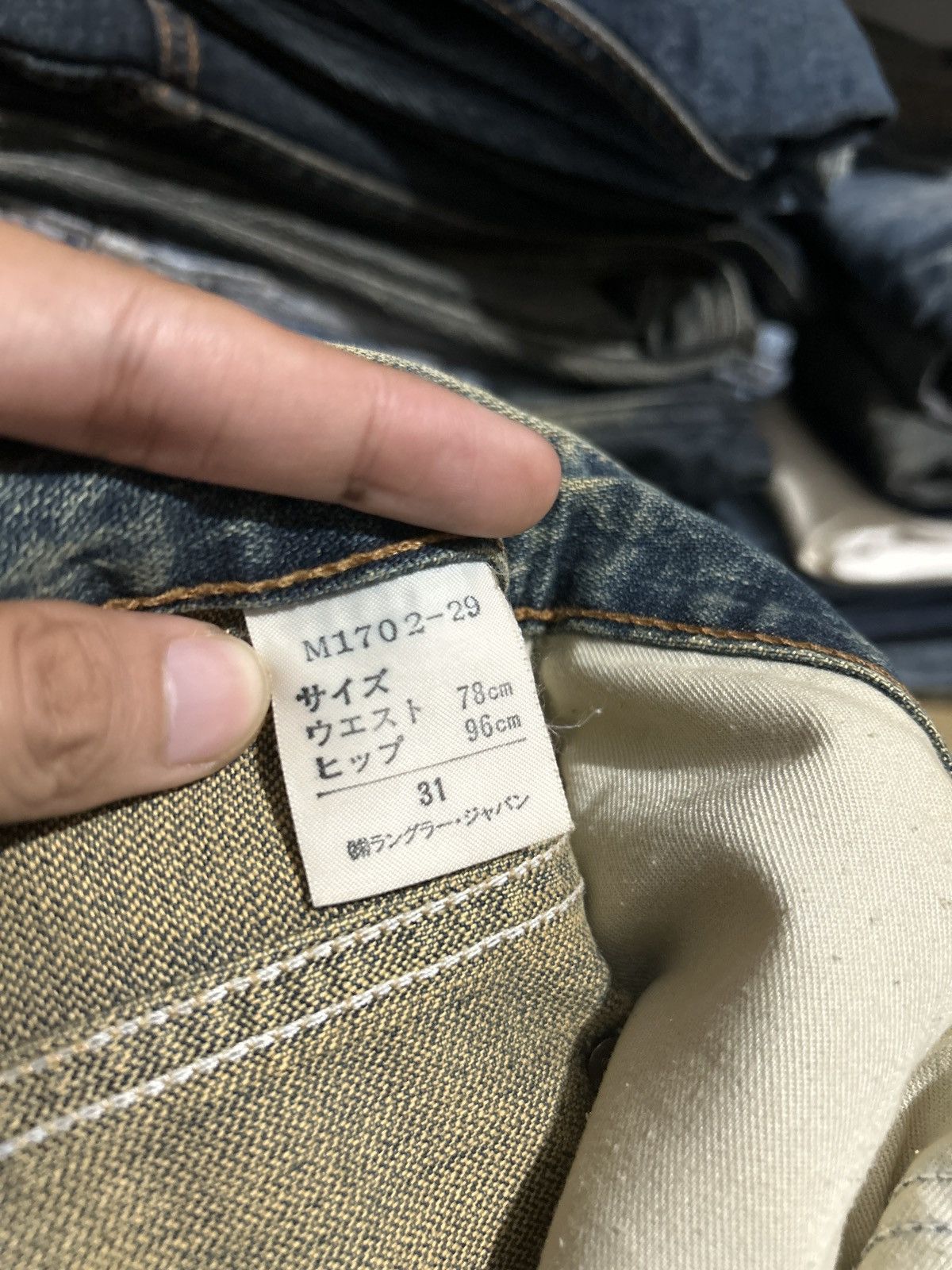 Kapital Vintage Buckle Back Wrangler Blue Bell Distressed Denim Jean Size US 30 / EU 46 - 11 Thumbnail