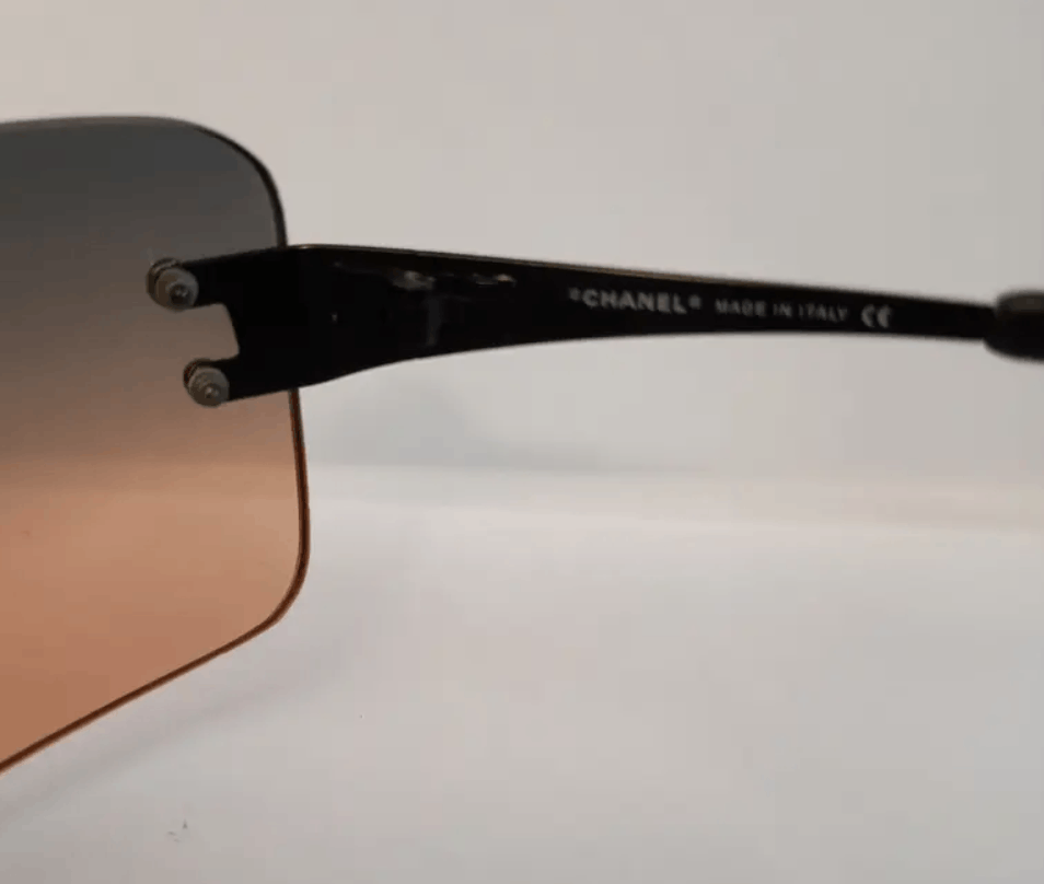 Chanel CHANEL Sunglasses Rimless Rhinestone 4017 Shields Size ONE SIZE - 8 Thumbnail