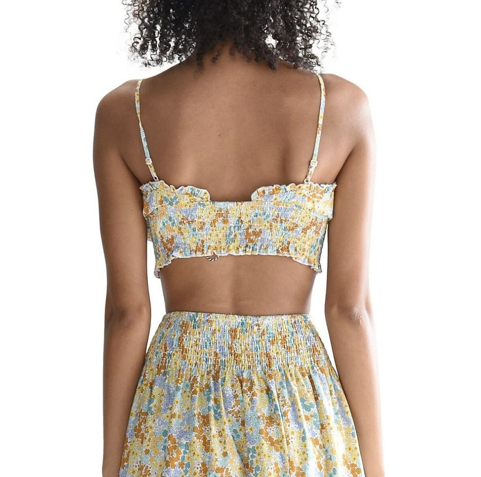 Other Lili Sidonio Printed Crop Floral Top Mint Klint ( L ) Size L / US 10 / IT 46 - 2 Thumbnail