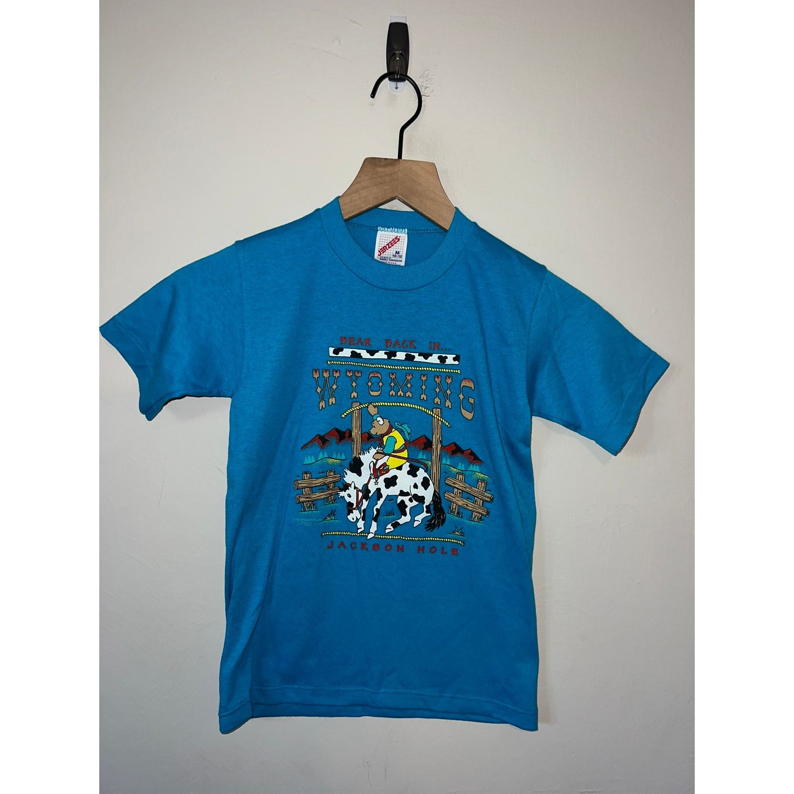 Jerzees 90s Youth Bear Back In Wyoming Jackson Hole Shirt M 10-12 Size US M / EU 48-50 / 2 - 1 Thumbnail