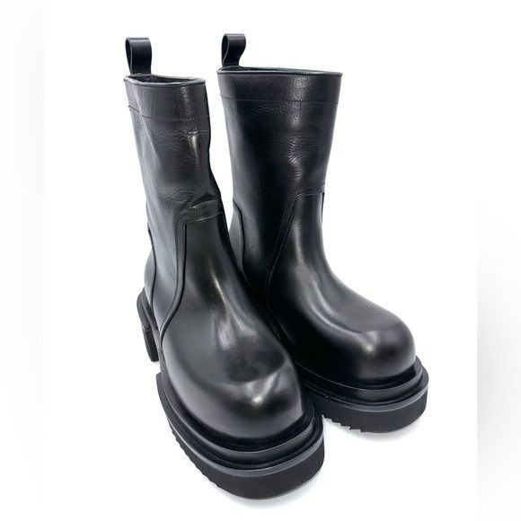 Rick Owens RICK OWENS BLACK BOGUN BOOTS Size US 7 / EU 40 - 5 Thumbnail