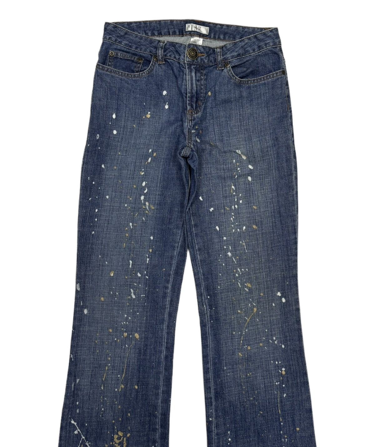 Japanese Brand Flare Jeans Painter Splash Metro 7 Bootcut Denim Jeans Size 28" / US 6 / IT 42 - 5 Thumbnail