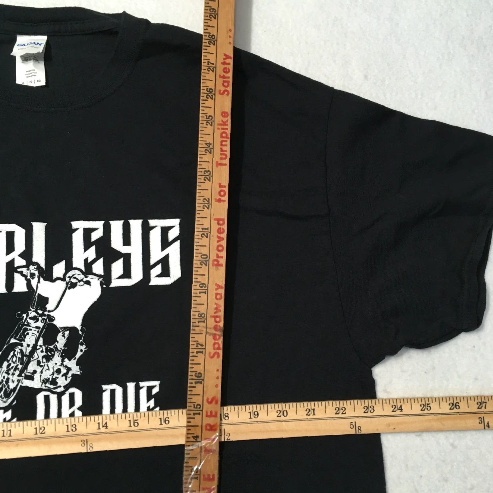 Gildan Harleys Ride Or Die T-Shirt Men's XL Black Nike-green? Size US XL / EU 56 / 4 - 4 Thumbnail