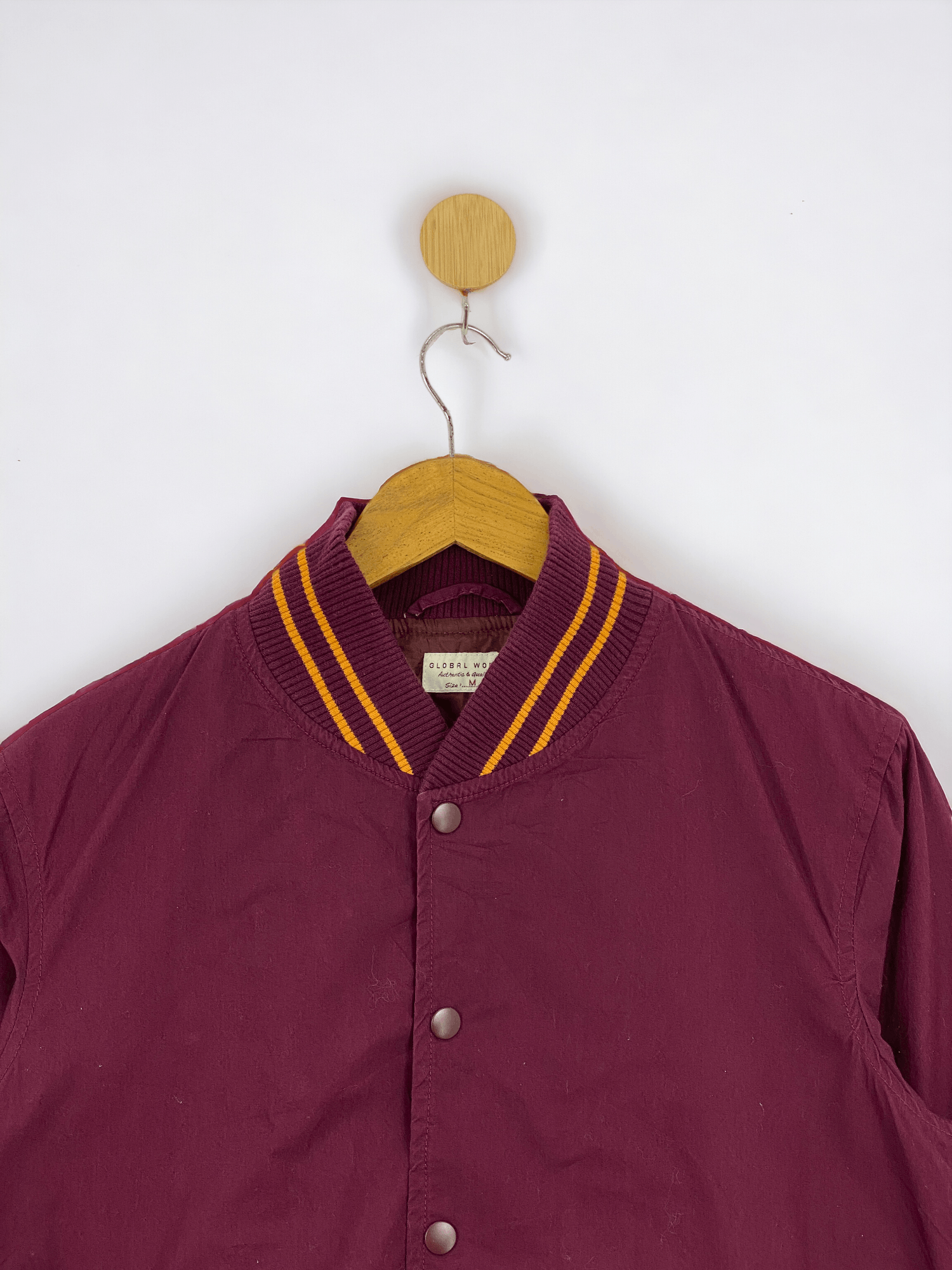 Global Work Vintage Global Work Varsity Bomber Cotton Jacket VA0006 Size US M / EU 48-50 / 2 - 2 Thumbnail
