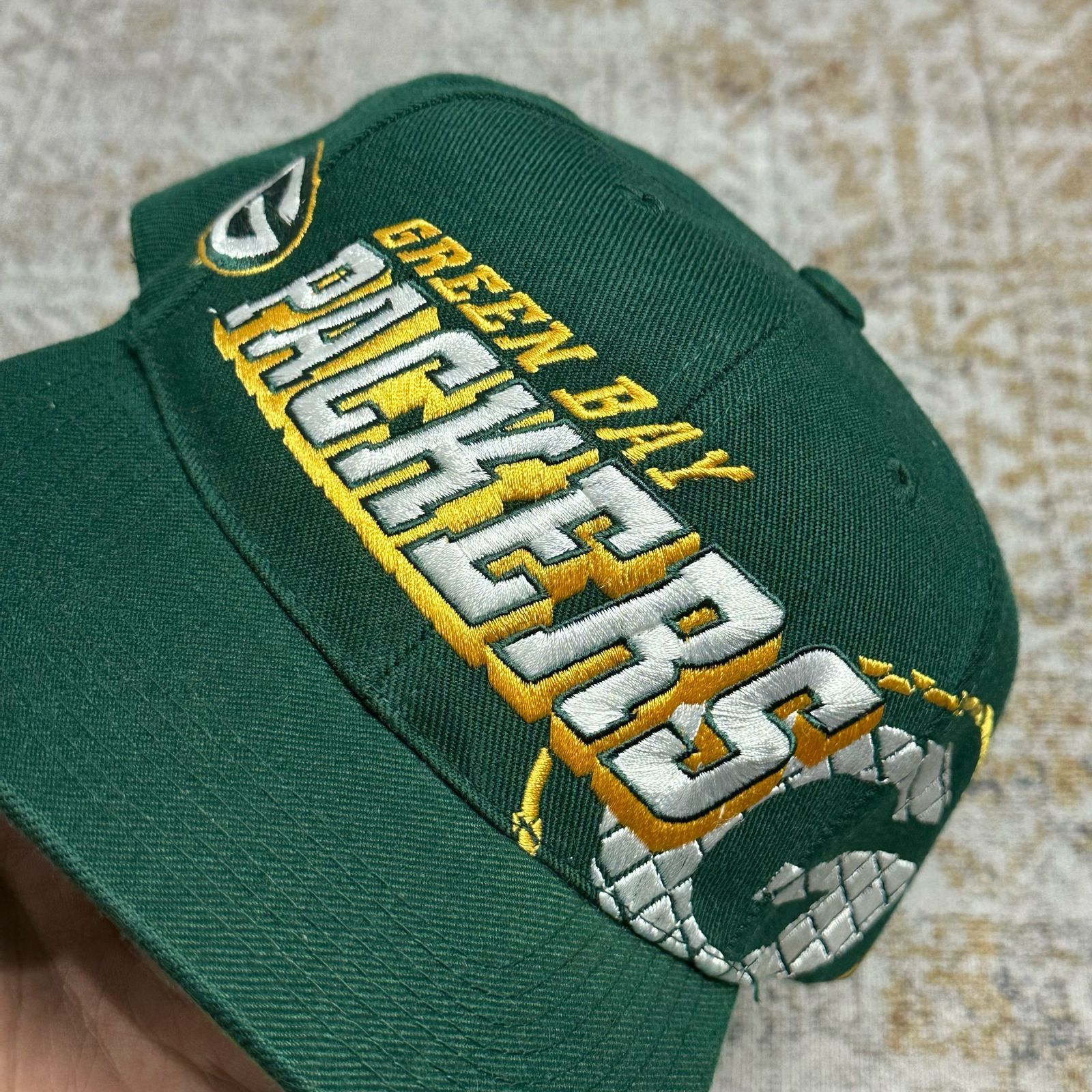 NFL × Sports Specialties × Vintage Vintage Hat Green Bay Packers Grid Sports Specialties Size ONE SIZE - 2 Thumbnail