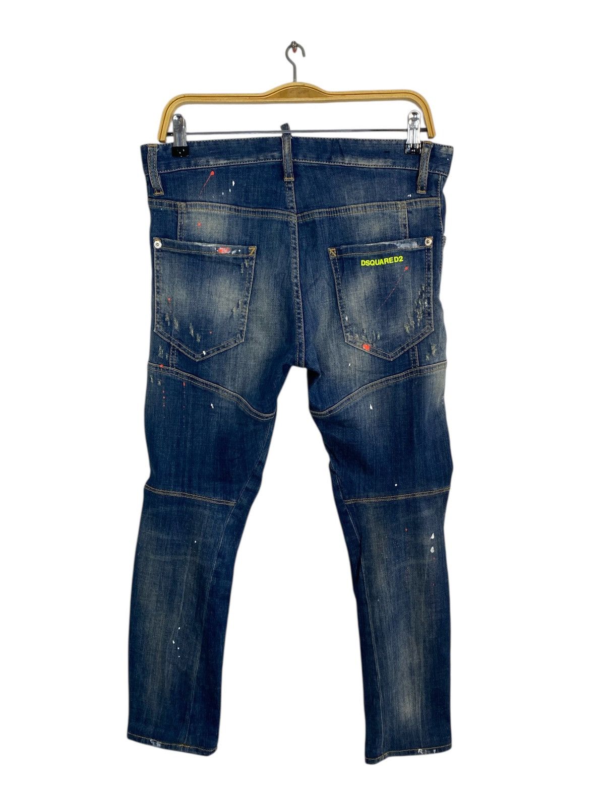 Dsquared2 Dsquared2 Italy Indigo Denim Jeans Double Knee Buttonfly Size US 31 - 2 Thumbnail