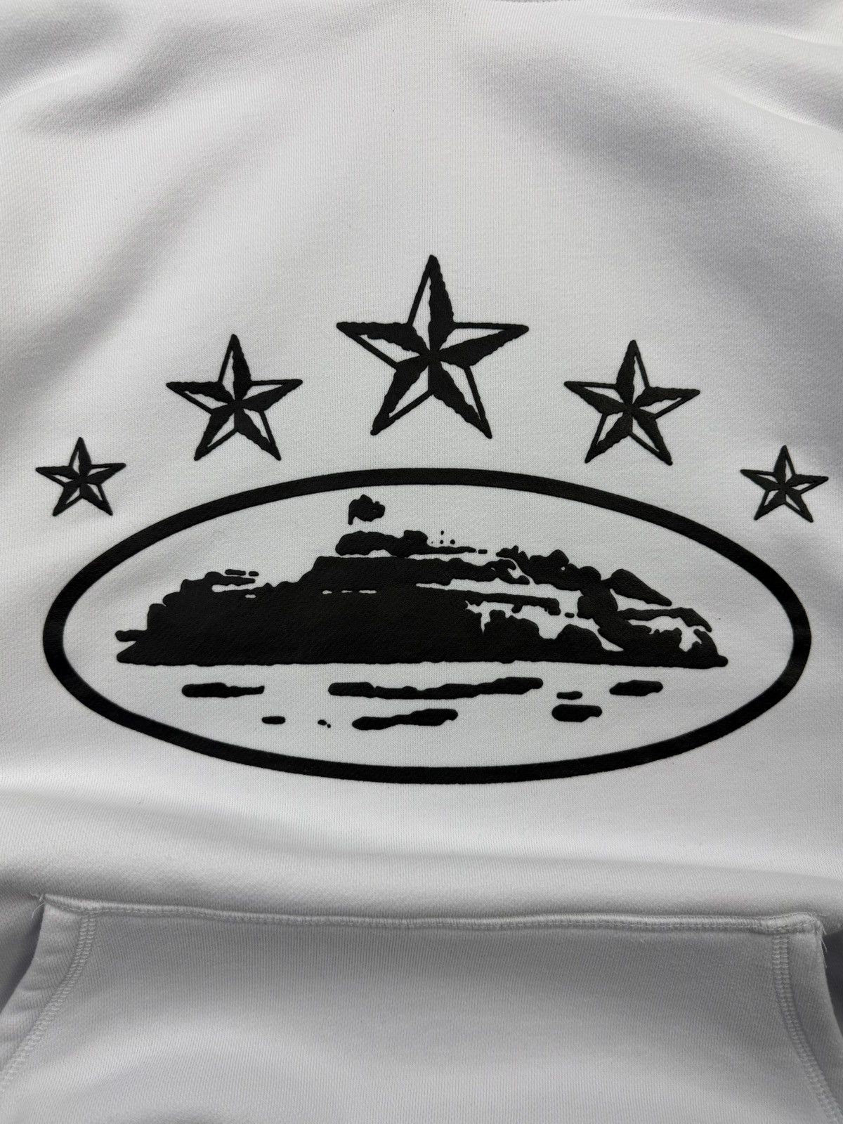 Corteiz Corteiz Alcatraz Big Logo White Heavy Cotton Hoodie STREETW Size US M / EU 48-50 / 2 - 5 Thumbnail