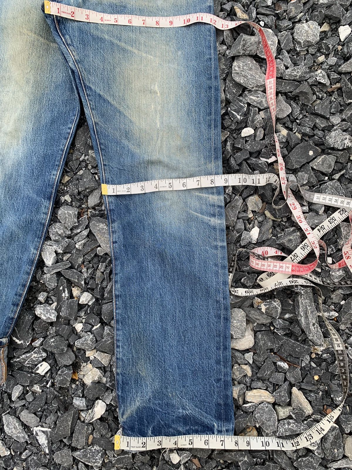 Japanese Brand VINTAGE FIRST STANDARD CO RUSTY FADED DISTRESSED DENIM Size US 33 - 25 Thumbnail