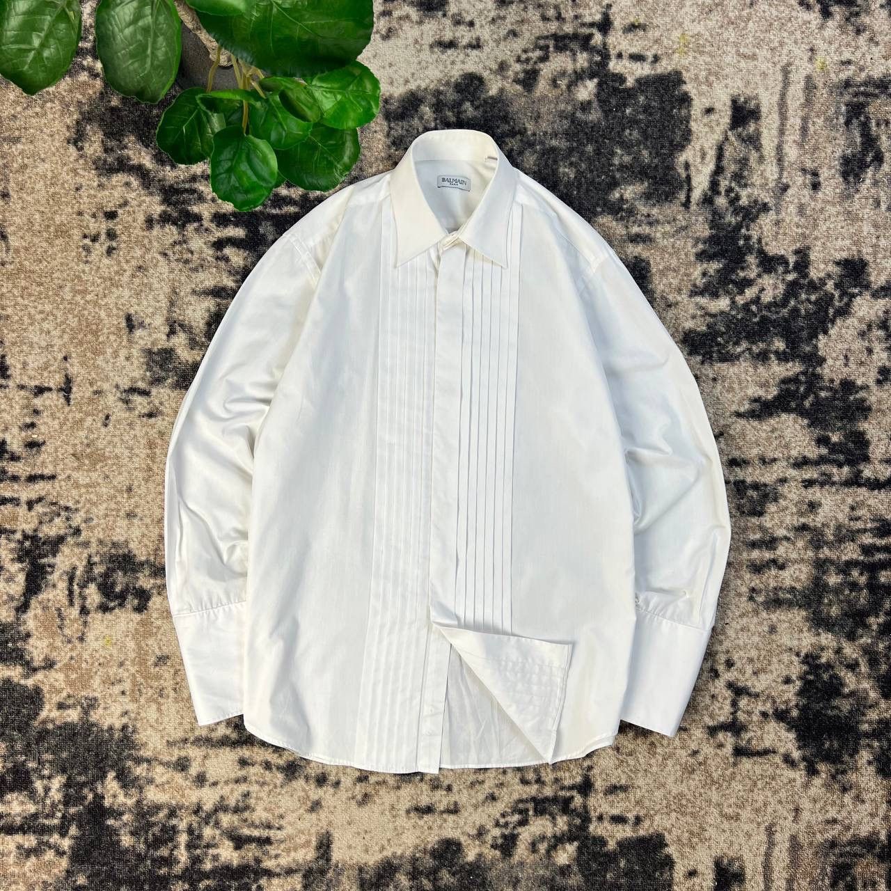 Balmain Balmain Luxury Vintage Y2K Striped Button Up Shirt Size US L / EU 52-54 / 3 - 1 Thumbnail