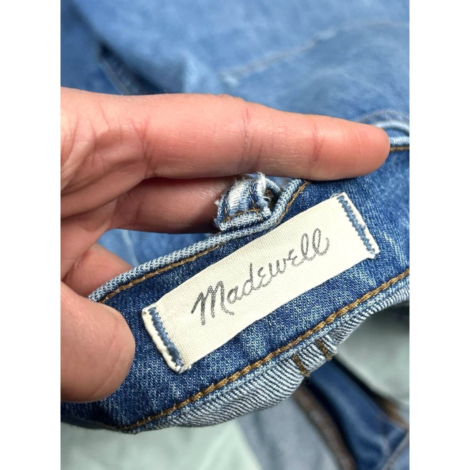 Madewell Madewell Jeans Womens 30 Blue Denim Distressed Slim High Rise Boyjean 5-Pocket City Preppy Jeans Size 30" / US 8 / IT 44 - 3 Thumbnail