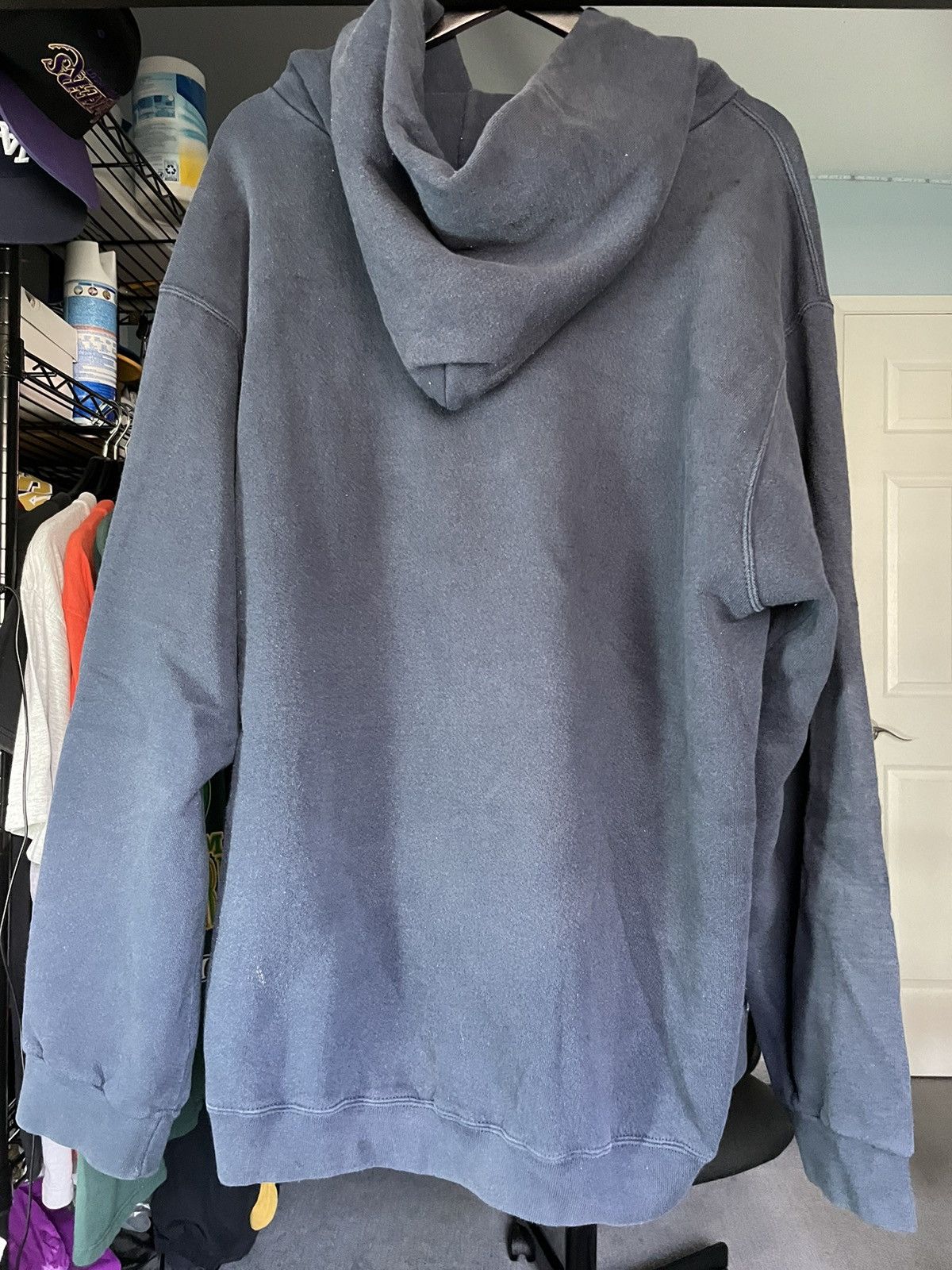 Nike × Vintage Vintage Nike 90s Center Swoosh Hoodie Size US XL / EU 56 / 4 - 10 Thumbnail