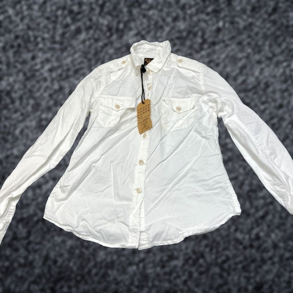 Vintage Civilianaire Wash And Wear Shirt Womens Medium White Cotton Pockets Button Up Size M / US 6-8 / IT 42-44 - 1 Thumbnail