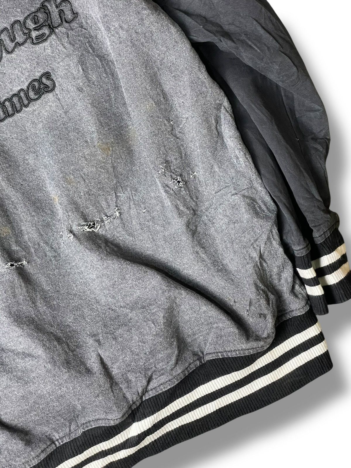Silas × Vintage SILAS Brand Varsity Denim Jeans Jacket (131) Size US M / EU 48-50 / 2 - 7 Thumbnail