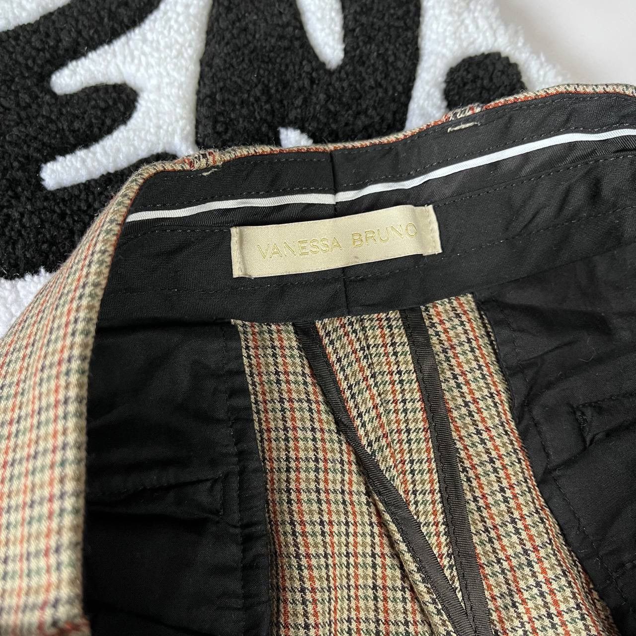Vanessa Bruno × Vintage Vanessa Bruno Brown Pants Trousers Wool Blend High Waisted Size 28" / US 6 / IT 42 - 6 Thumbnail