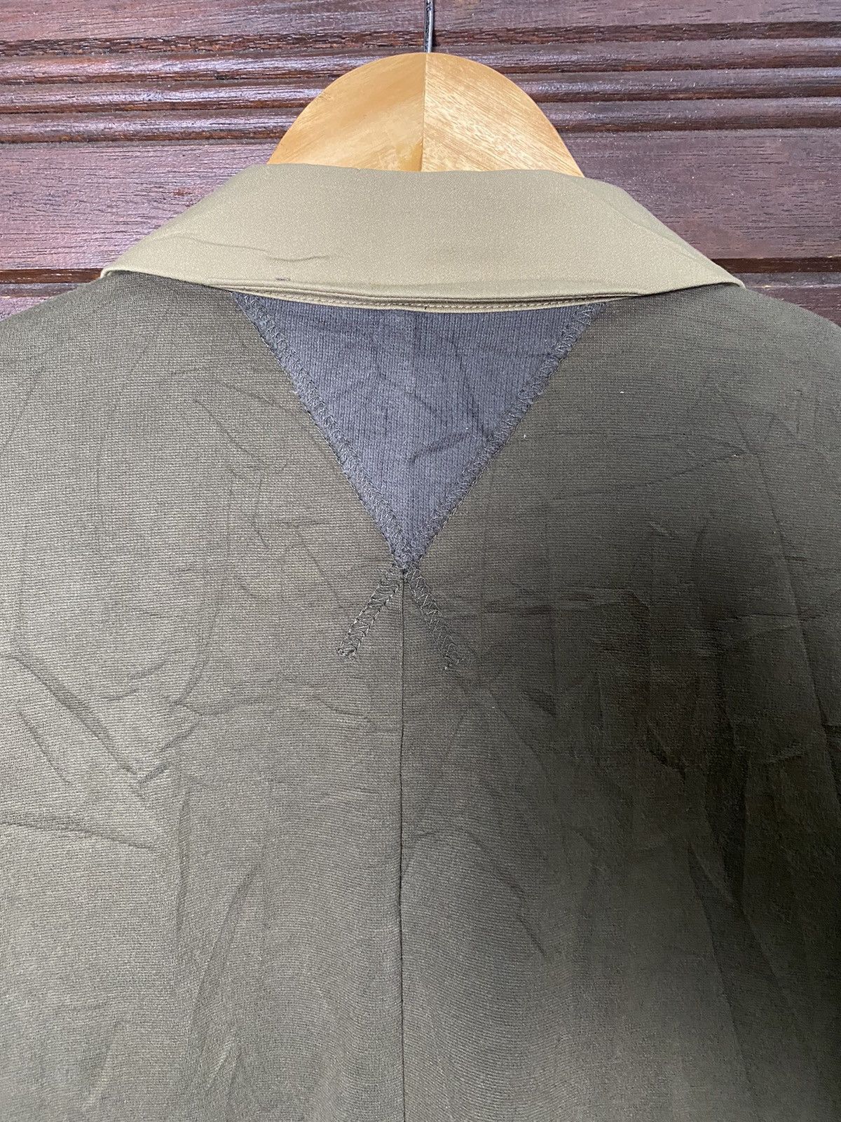 Issey Miyake Vintage Issey Miyake Two Tone Cotton Long Jacket Size US M / EU 48-50 / 2 - 7 Thumbnail