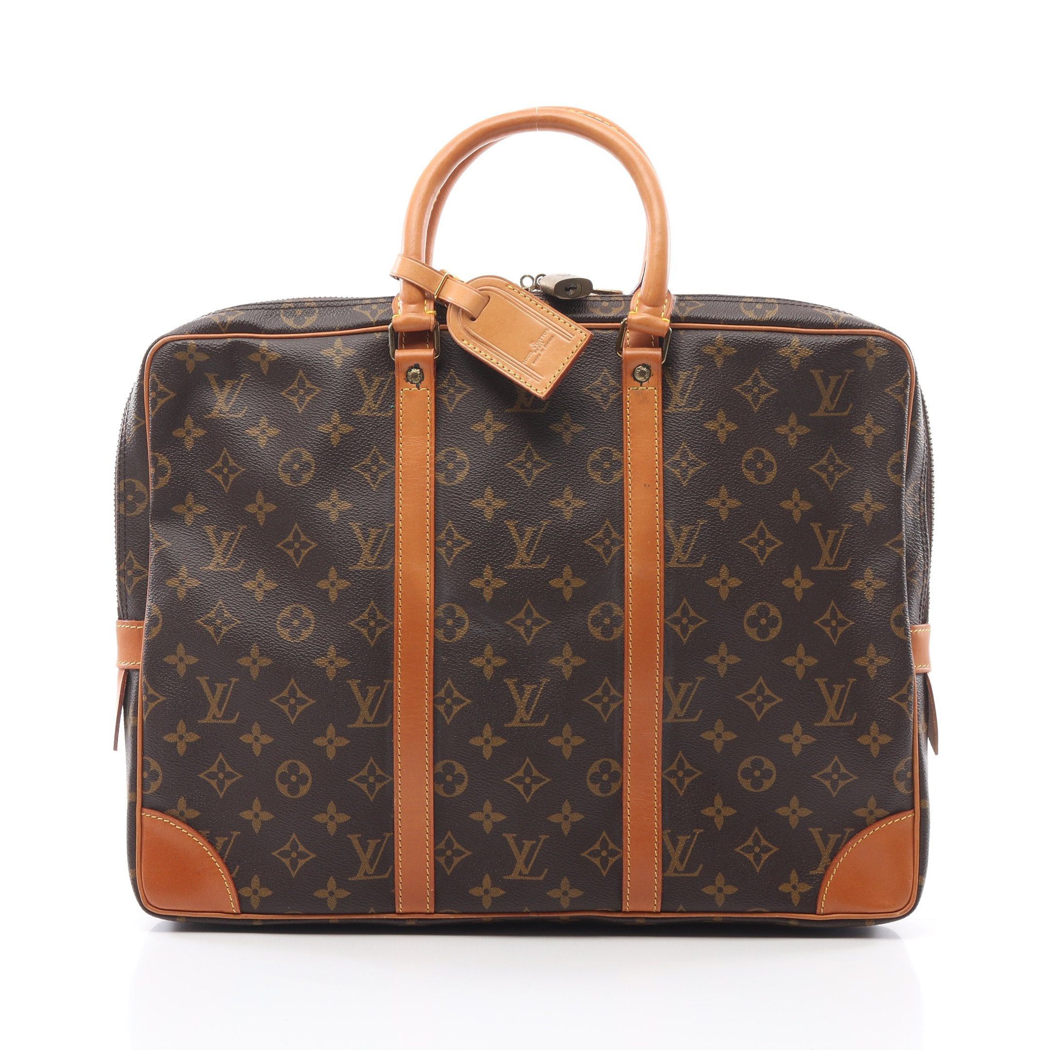Louis Vuitton Louis Vuitton Porte Document Voyage Monogram Briefcase Business Bag Leather Brown Size ONE SIZE - 1 Thumbnail