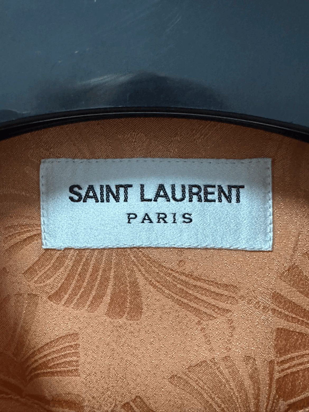 Sz 37 Saint Laurent Paris 20SS Flower Pattern Silk Shirt