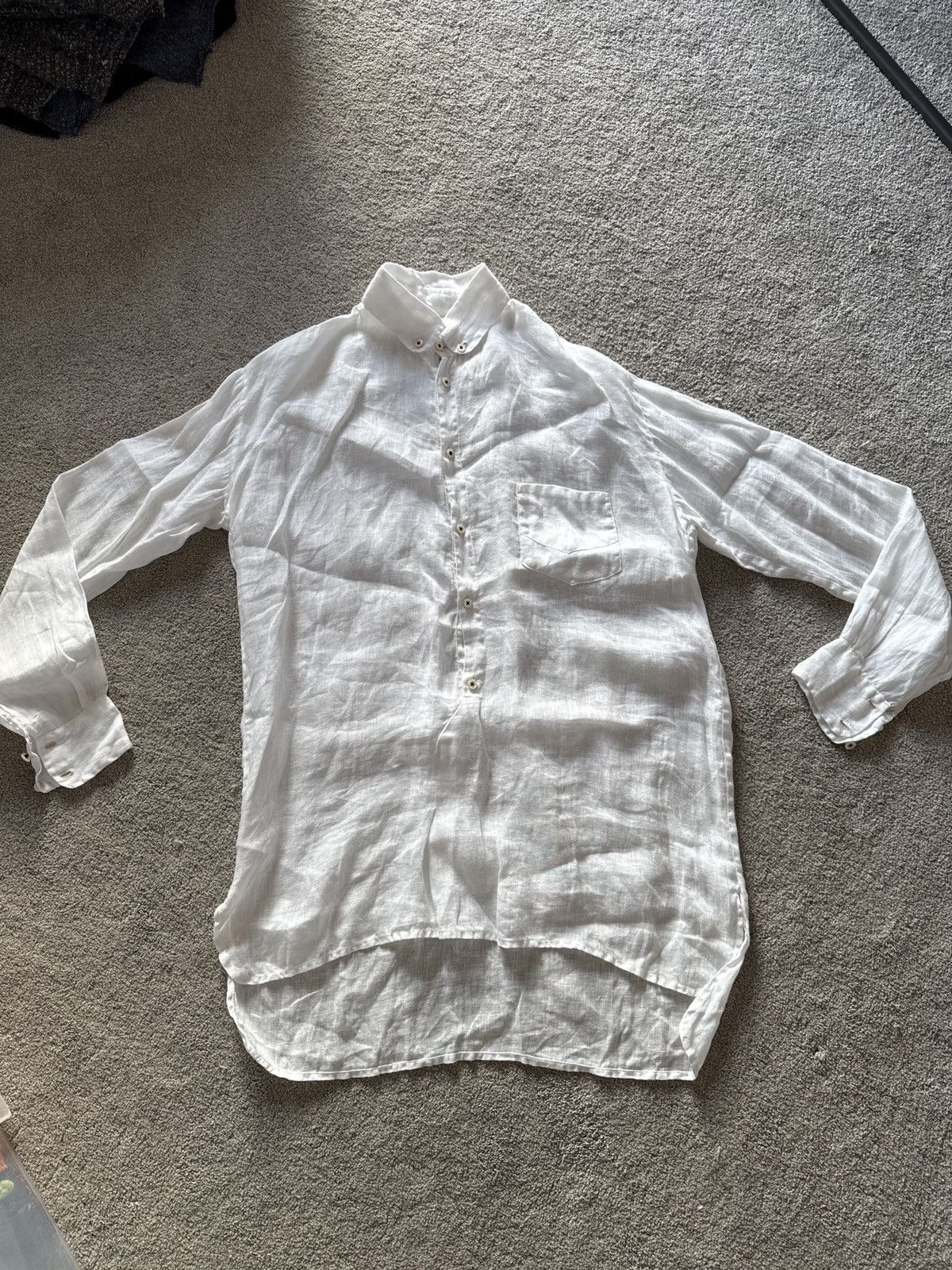 Geoffrey B. Small Linen Popover shirt Size US M / EU 48-50 / 2 - 1 Thumbnail