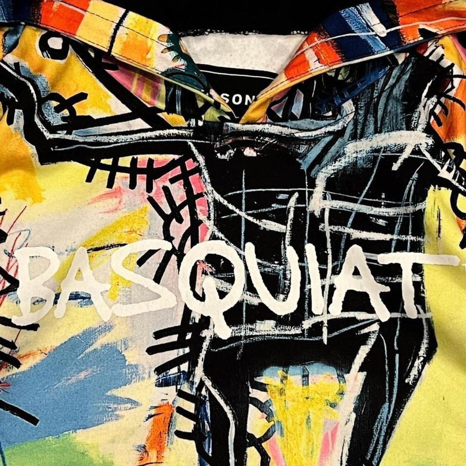 Reason Reason x Jean-Michel Basquiat Multicolor AOP Graphic Hoodie Size US S / EU 44-46 / 1 - 2 Thumbnail