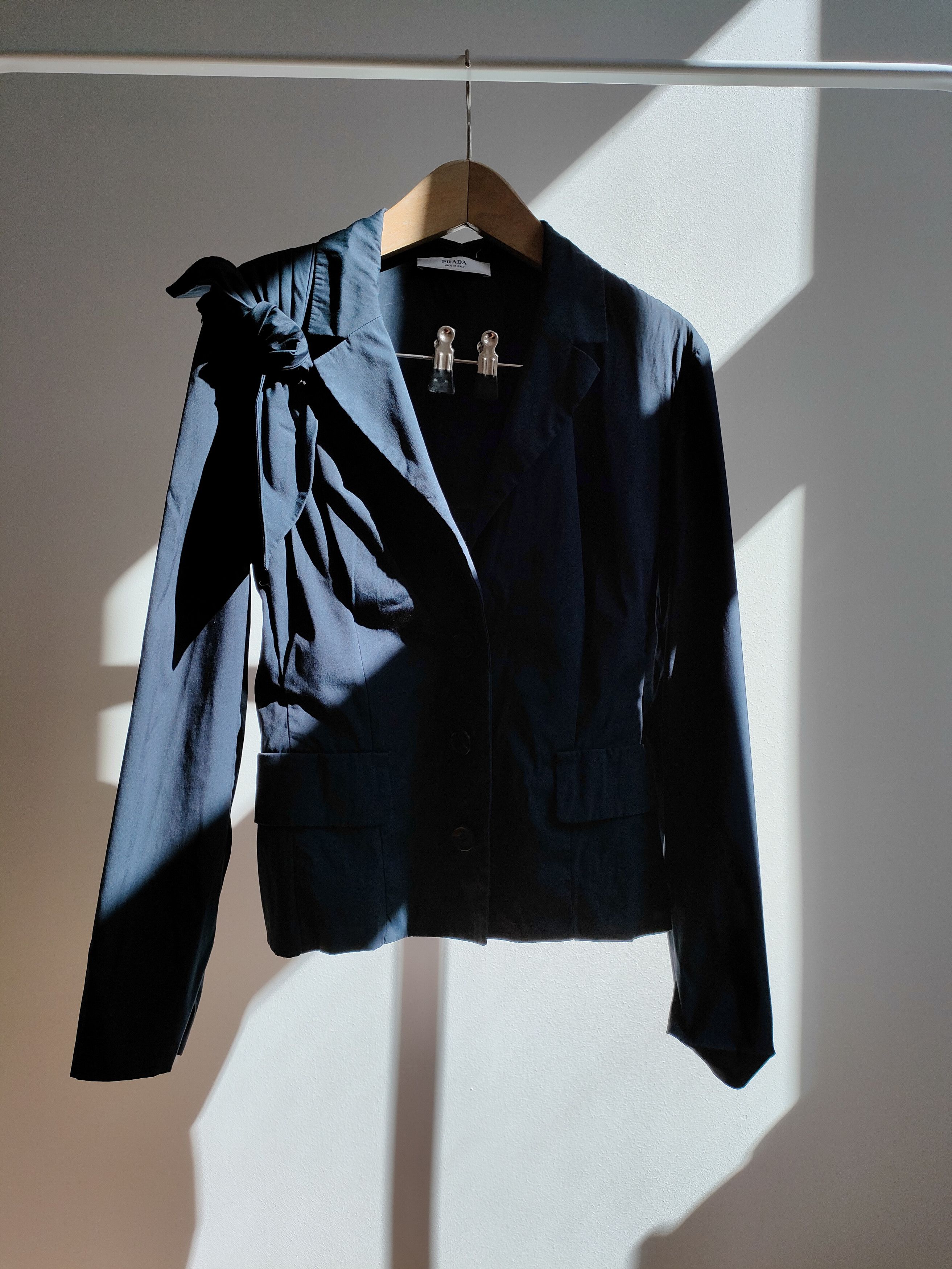Prada SS09 Prada Tailored Bow Blazer Jacket Size M / US 6-8 / IT 42-44 - 1 Thumbnail