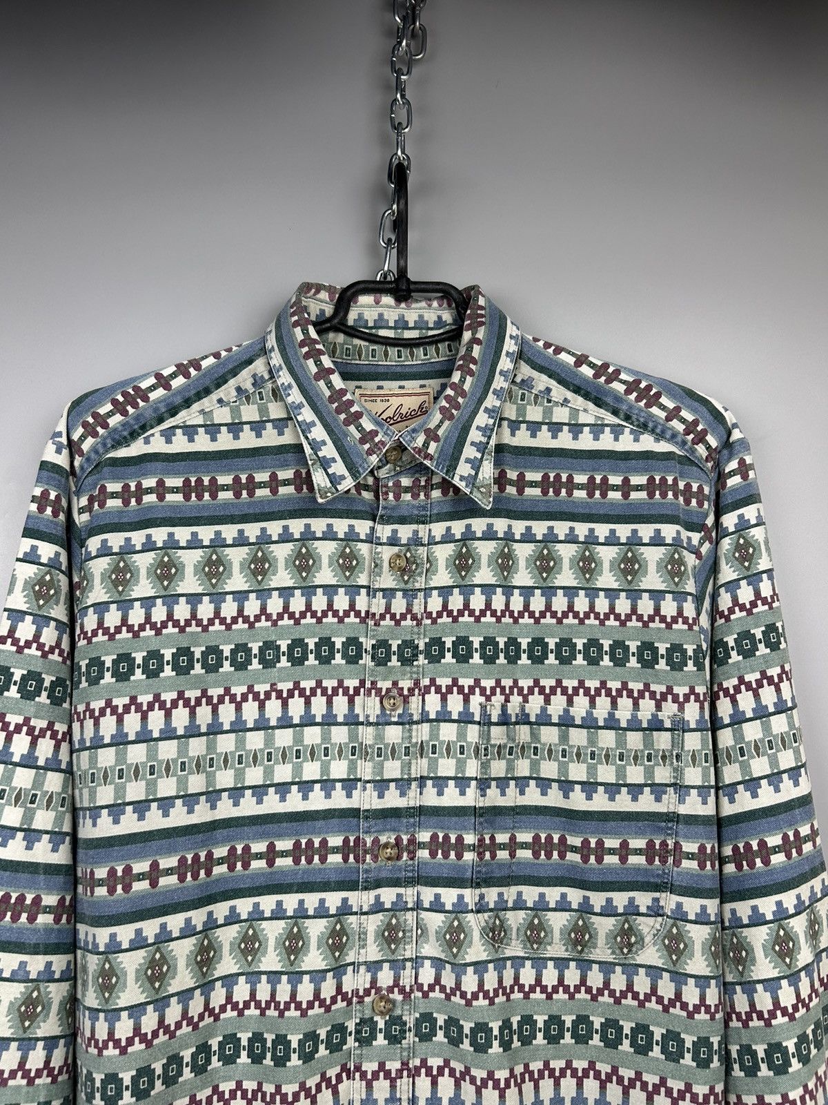 Vintage × Woolrich Woolen Mills Vintage Woolrich Made In Usa Button Ups Shirts Size US XL / EU 56 / 4 - 2 Thumbnail