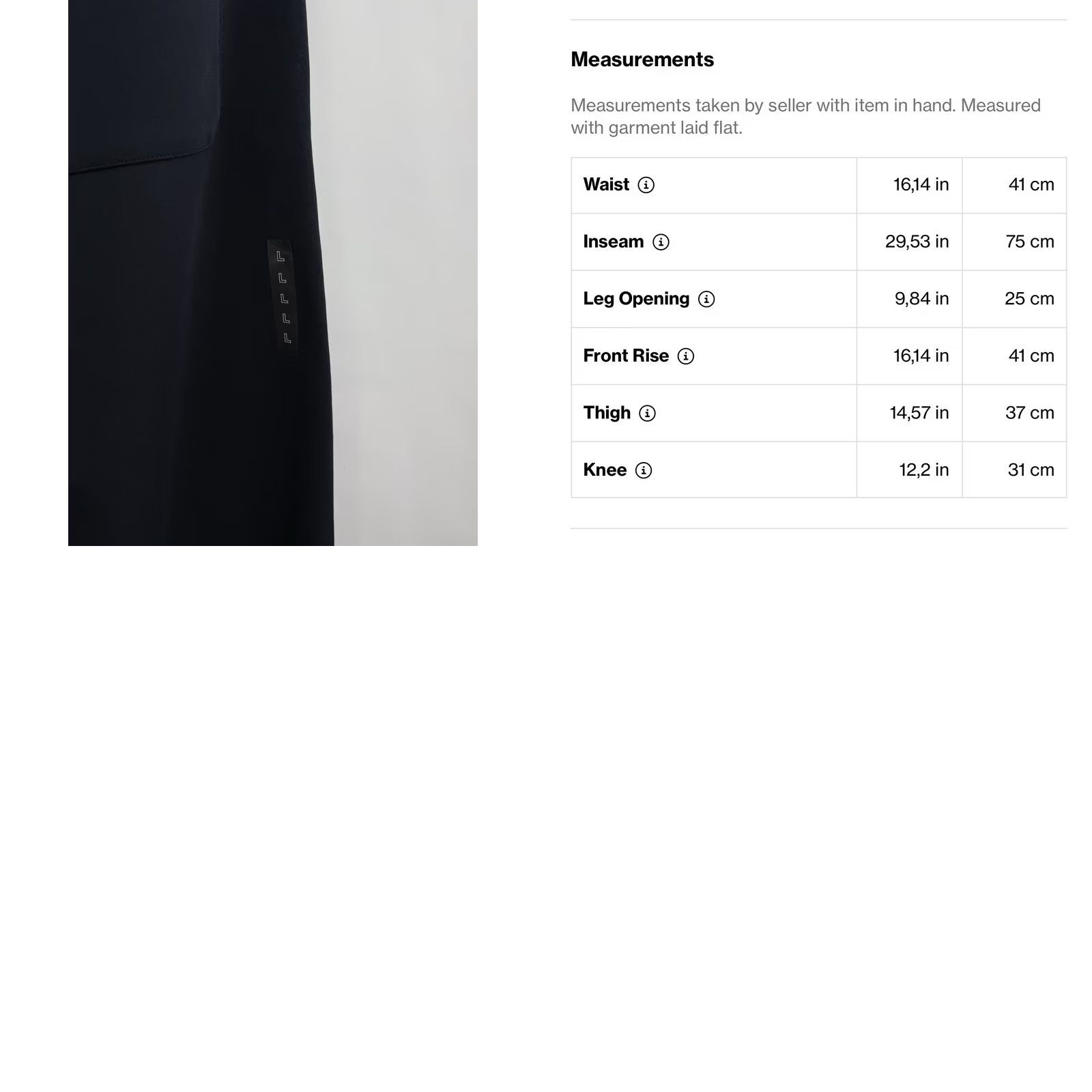 Uniqlo UNIQLO :C Clare Waight Keller Sweat Wide Pants Navy Size L Mens Size US 33 - 9 Thumbnail
