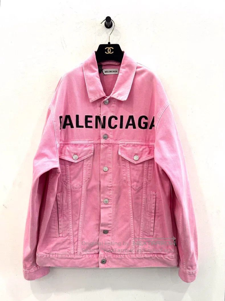 Balenciaga Balenciaga Valentine's Day Series Pink Alphabet Logo Denim Size XXS / US 00 / IT 34 - 1 Thumbnail