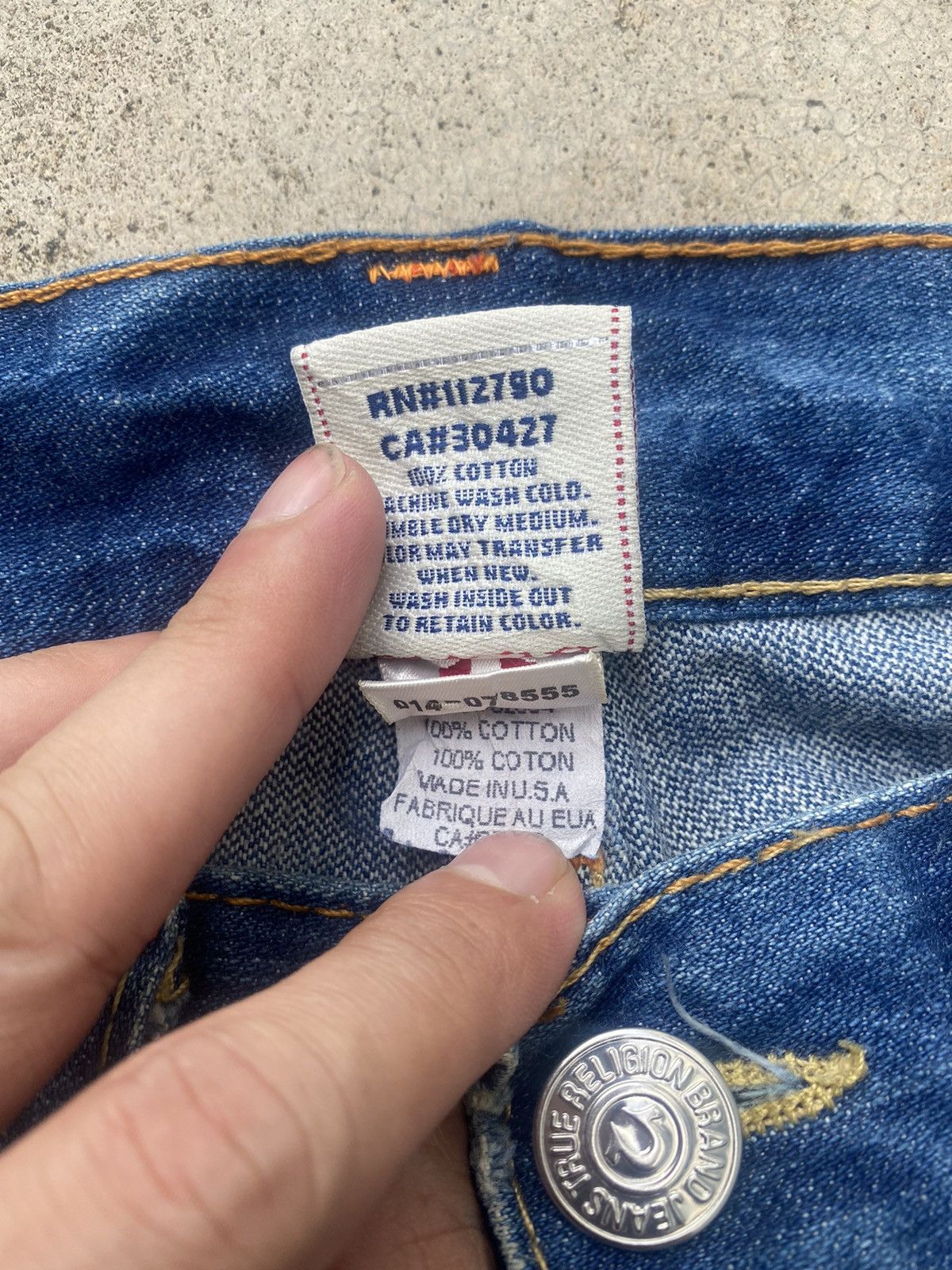 If Six Was Nine × Japanese Brand × True Religion True Religion Straight Cut Jeans Size US 37 - 7 Thumbnail