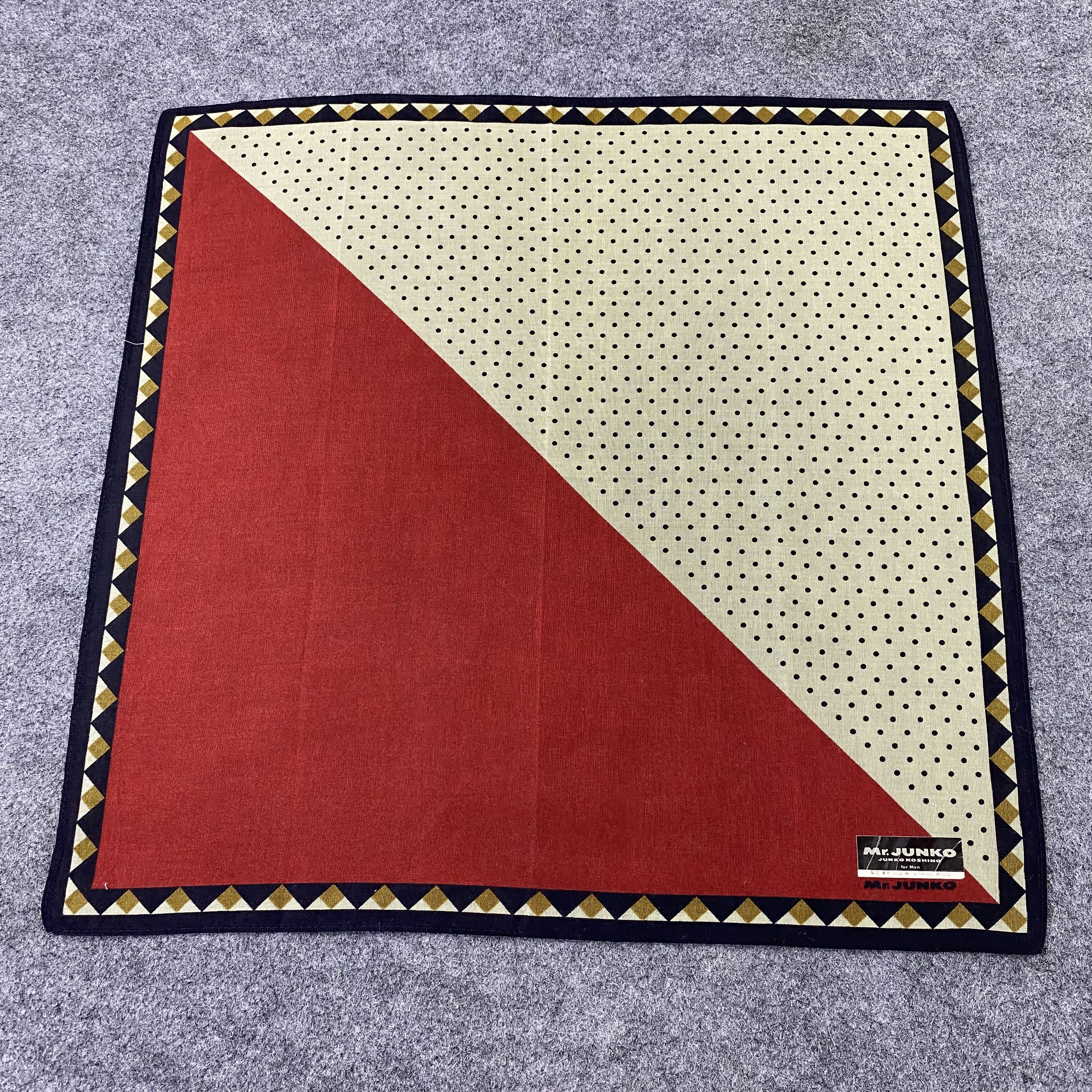 Japanese Brand Mr. Junko Handkerchief / Bandana / Neckerchief-B1376 Size ONE SIZE - 3 Thumbnail
