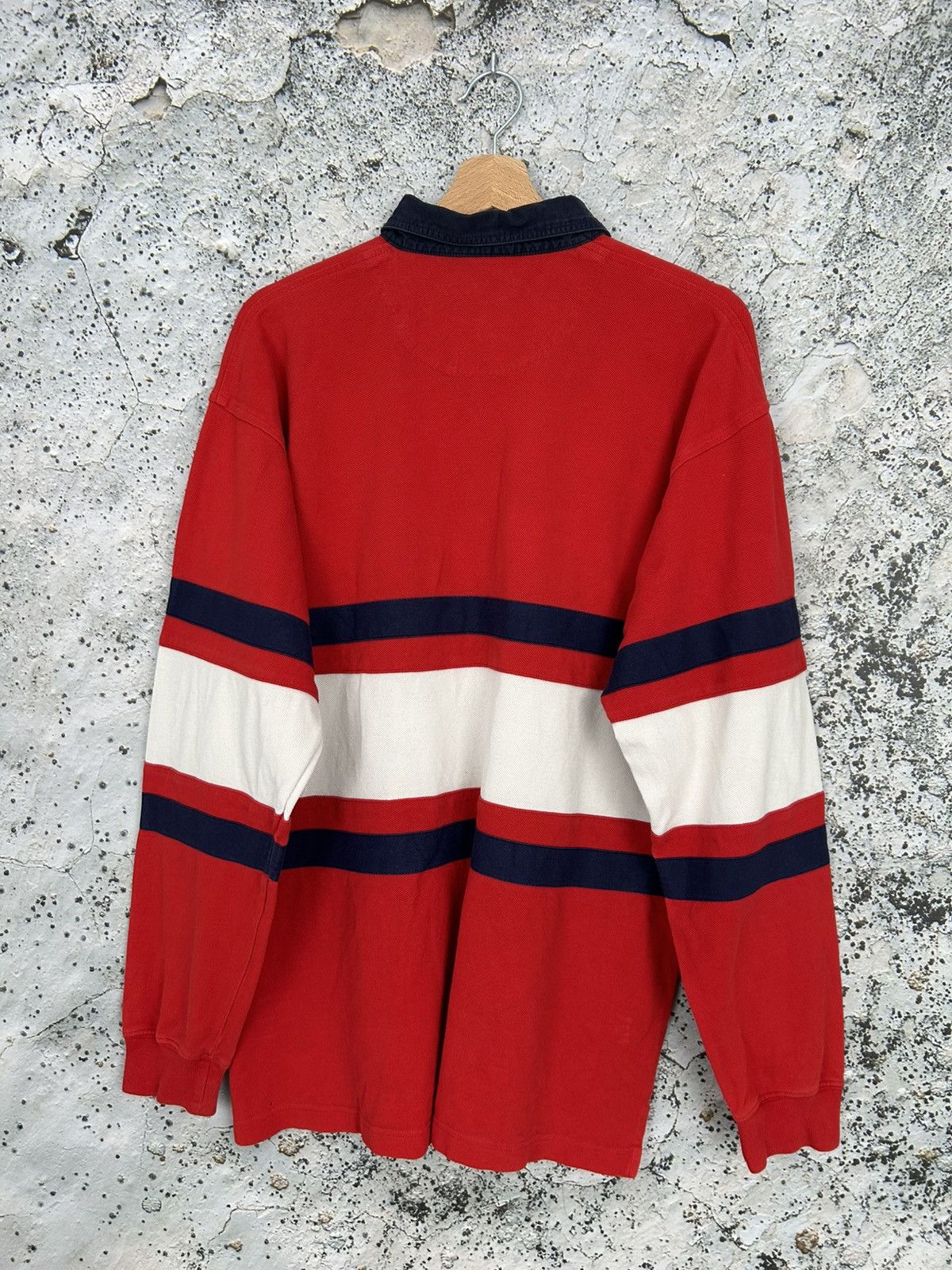 Lacoste Vintage Lacoste Rugby Polo Streetwear Skate 90s Rap Baggy Size US L / EU 52-54 / 3 - 4 Thumbnail