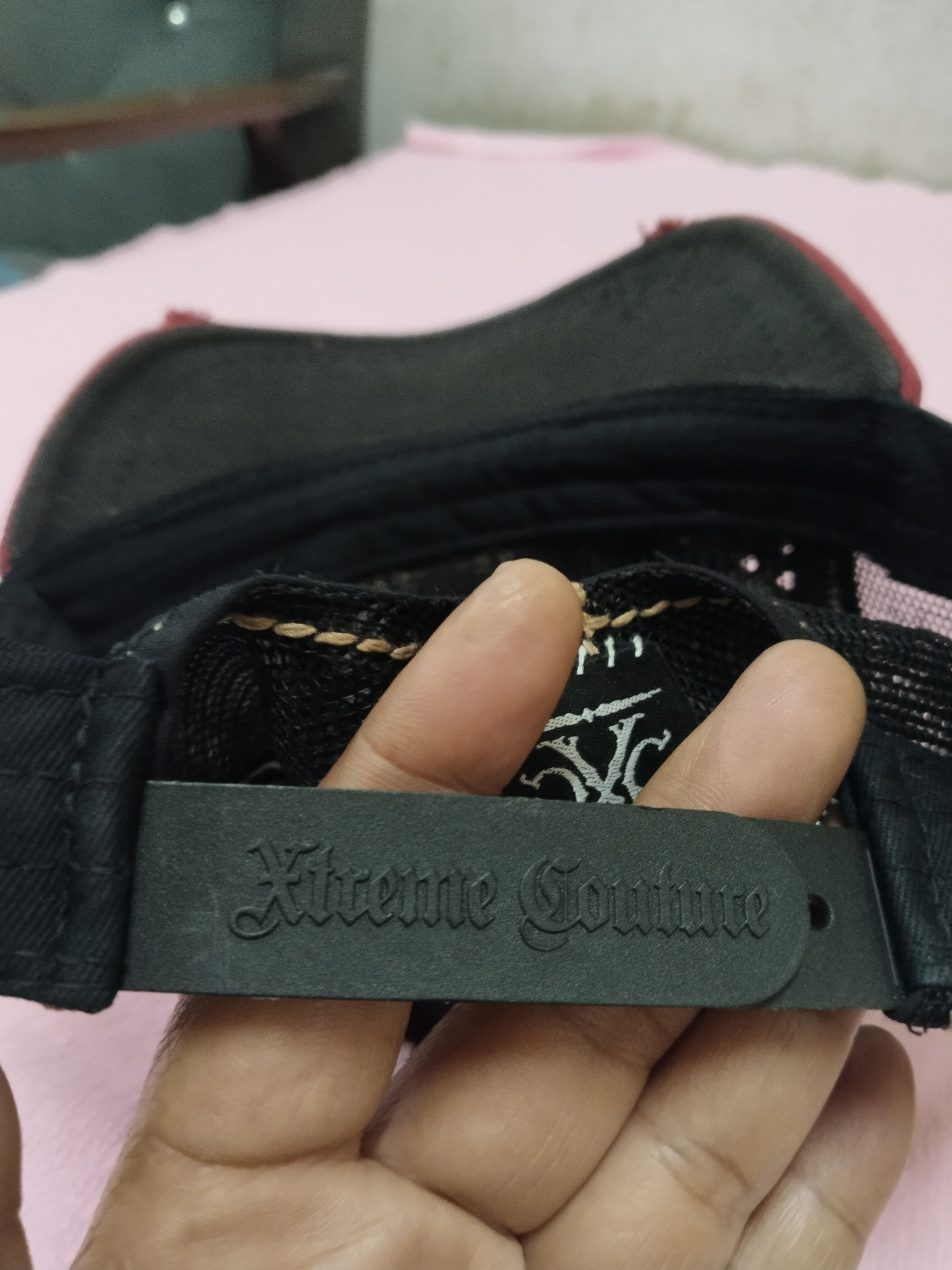 Japanese Brand XTREME COUTURE CXC AFFLICTION DISTRESSED TRUCKER HAT Size ONE SIZE - 10 Thumbnail