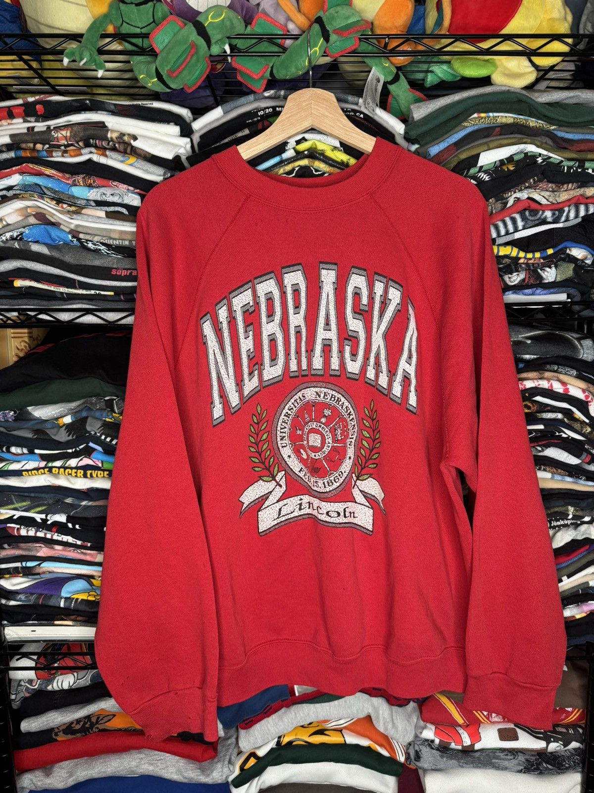 Vintage Vintage 90s University of Nebraska Huskers XXL Sweatshirt Size US XXL / EU 58 / 5 - 1 Thumbnail