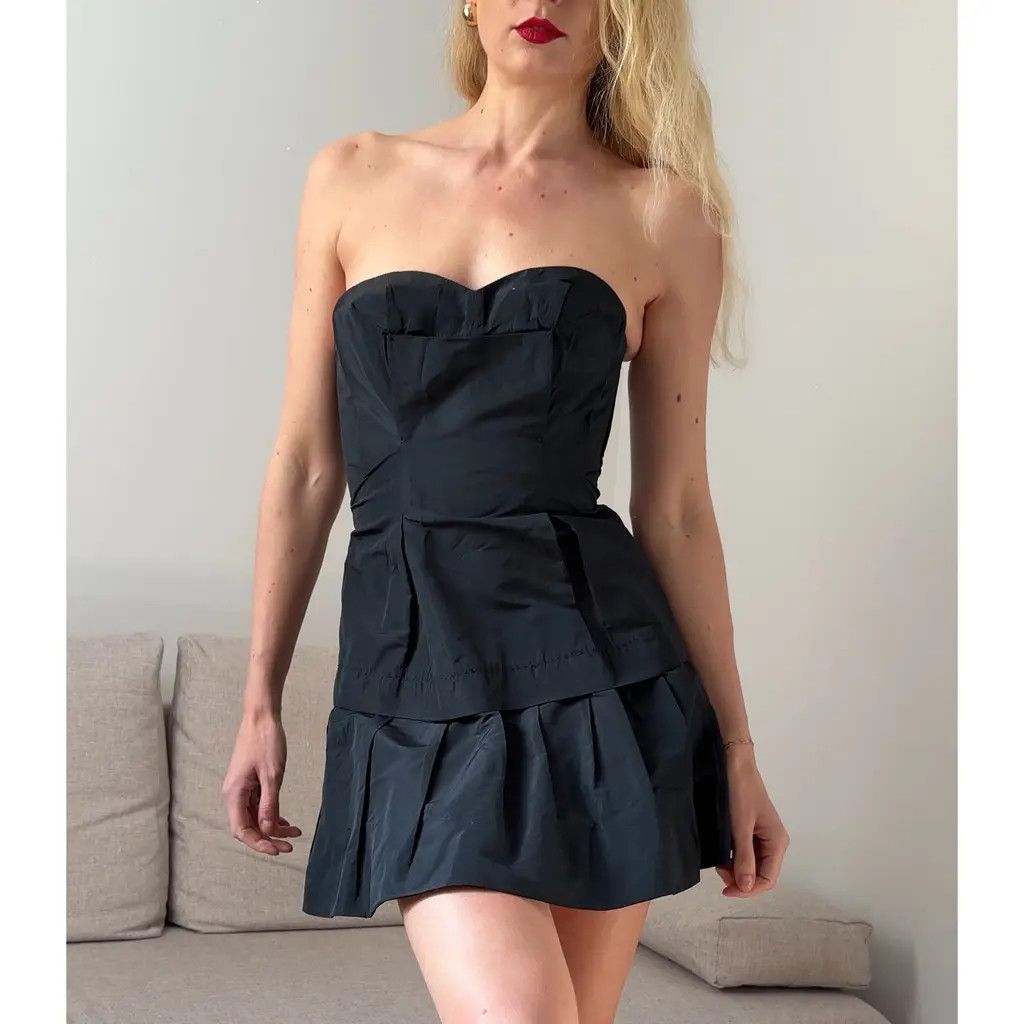 MiuMiu＊Velvet dress ベルベットミニドレス Miu Miu V-neck Organza-trimmed Velvet Minidress – Petite Chérie