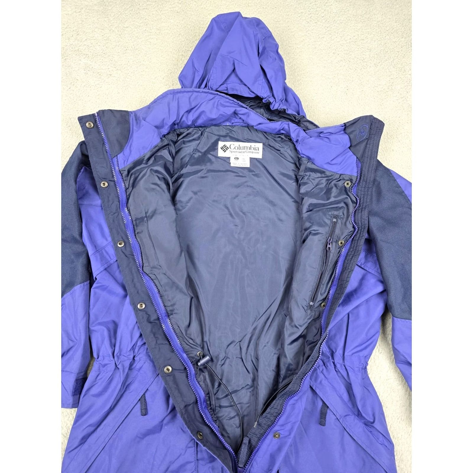Vintage VINTAGE Columbia Jacket Womens L Purple Hooded Parka Lined Insulated 90s Size L / US 10 / IT 46 - 2 Thumbnail