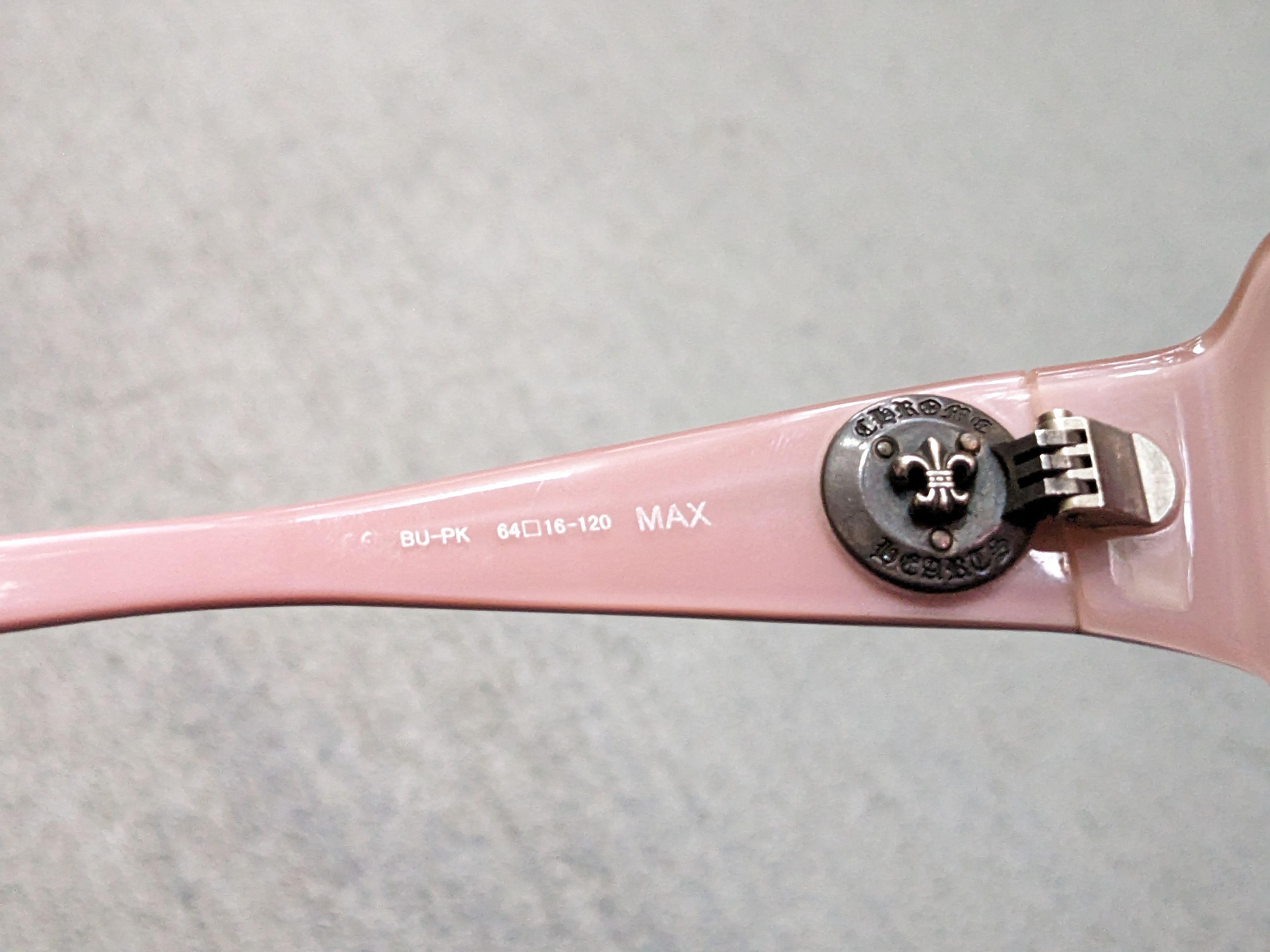 Chrome Hearts Chrome Hearts MAX Sunglasses Pink Brown Oval Oversized Size ONE SIZE - 8 Thumbnail