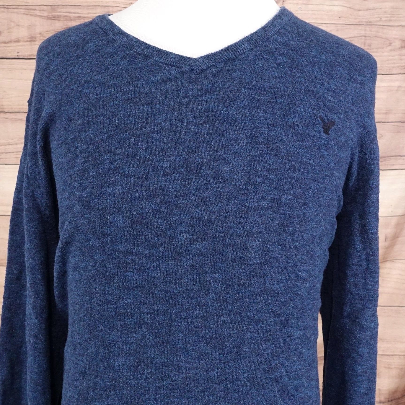 American Eagle Outfitters American Eagle Outfitters Sweater Mens 2XL Blue V Neck Cotton Pullover Knit Size US XXL / EU 58 / 5 - 2 Thumbnail