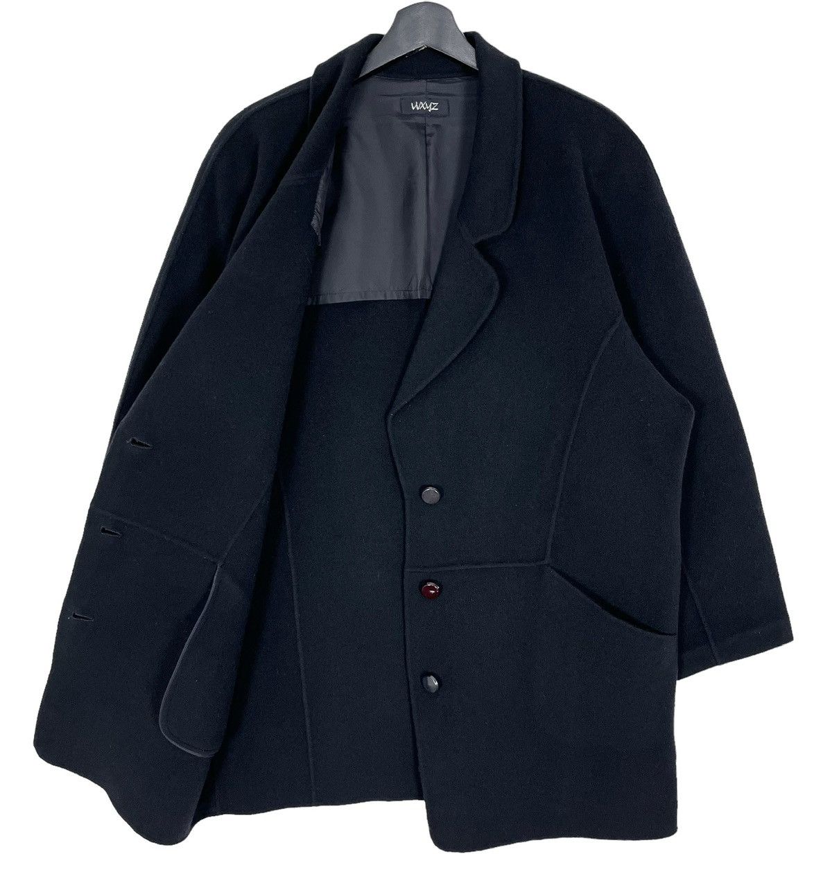 Designer × Japanese Brand × Yohji Yamamoto WXYZ Workshop Yohji Yamamoto Overcoat Size L / US 10 / IT 46 - 5 Thumbnail