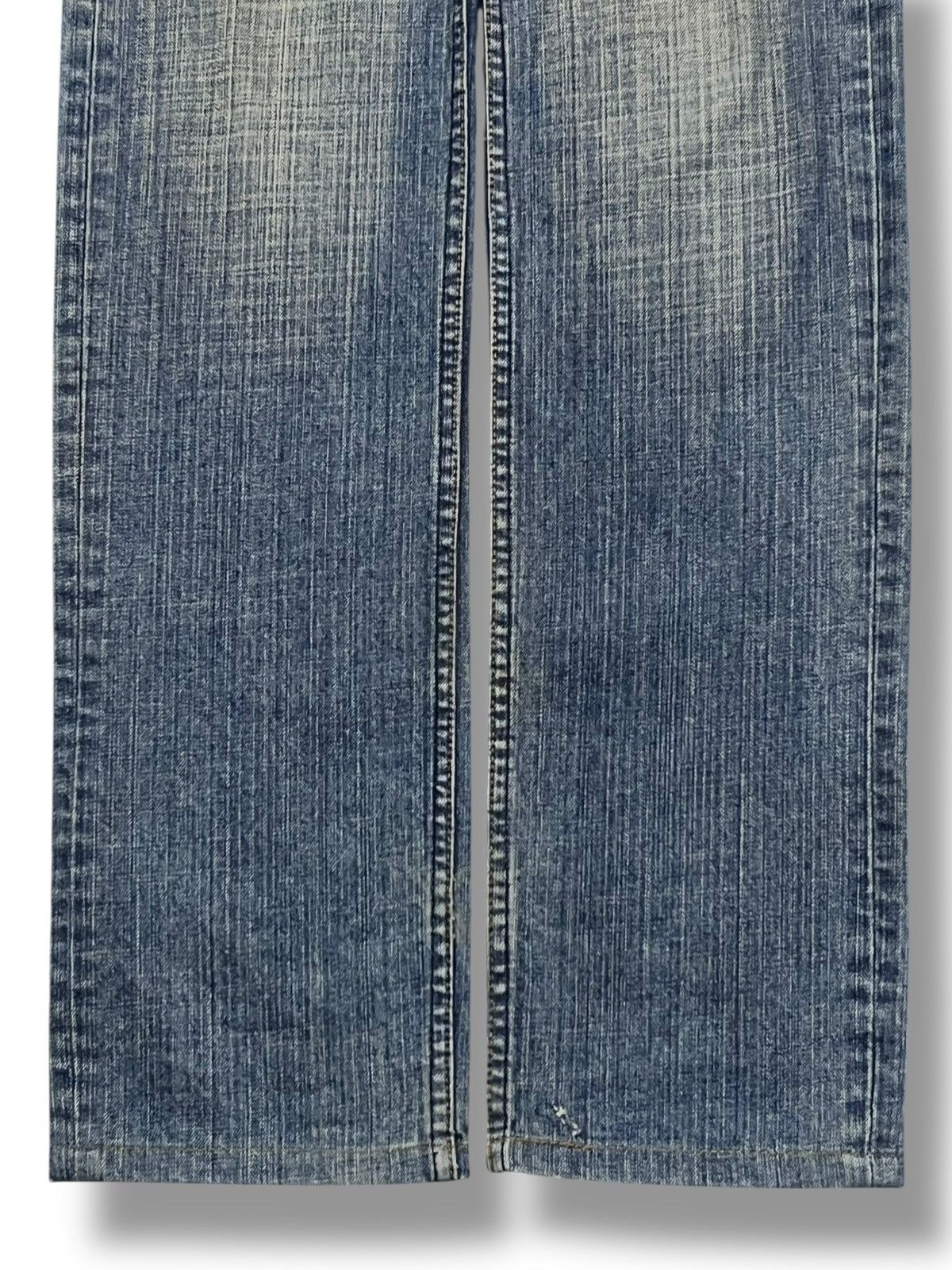 Japanese Brand Vintage 90s Crack Wash Bobson - Faded Wash, Distressed Denim Size US 32 / EU 48 - 6 Thumbnail