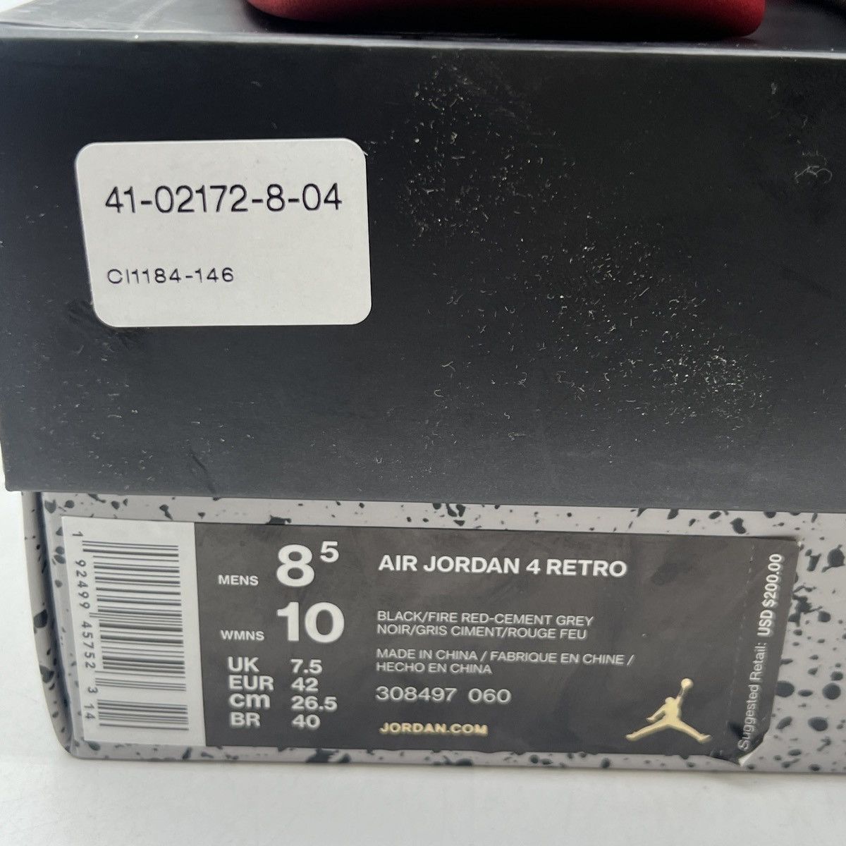 Jordan Brand Air Jordan 4 Bred Size US 8.5 / EU 41-42 - 6 Thumbnail
