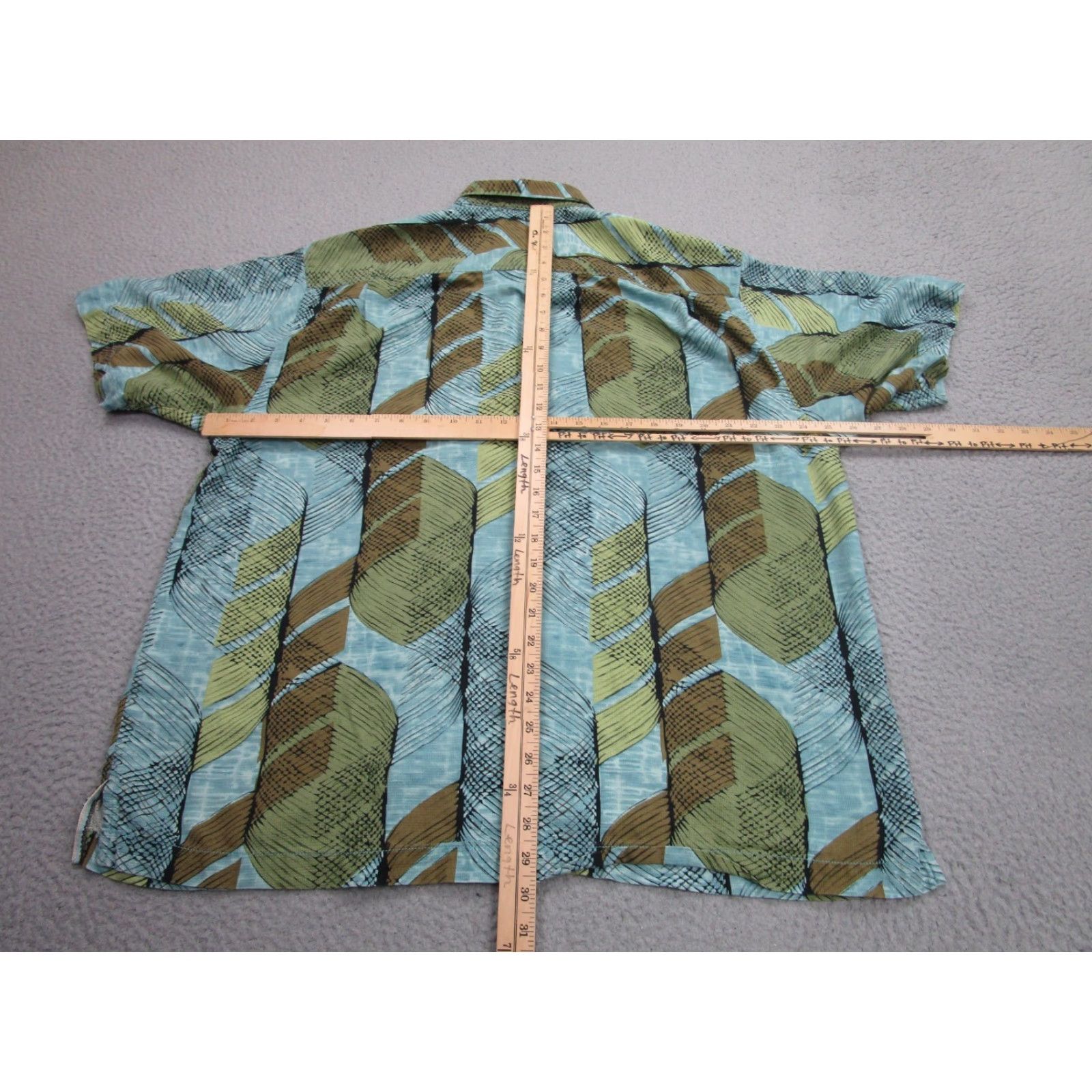 Tommy Bahama Tommy Bahama Shirt Mens XL Blue Green Brown Silk Camp Button Resort Vacation Shirt Size US XL / EU 56 / 4 - 7 Thumbnail