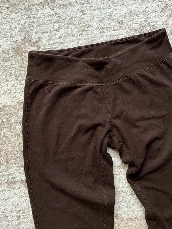 Polo Ralph Lauren Lauren Ralph Lauren Leggings 2000s Y2K Brown Coffee Rare Size 27" / US 4 / IT 40 - 4 Thumbnail