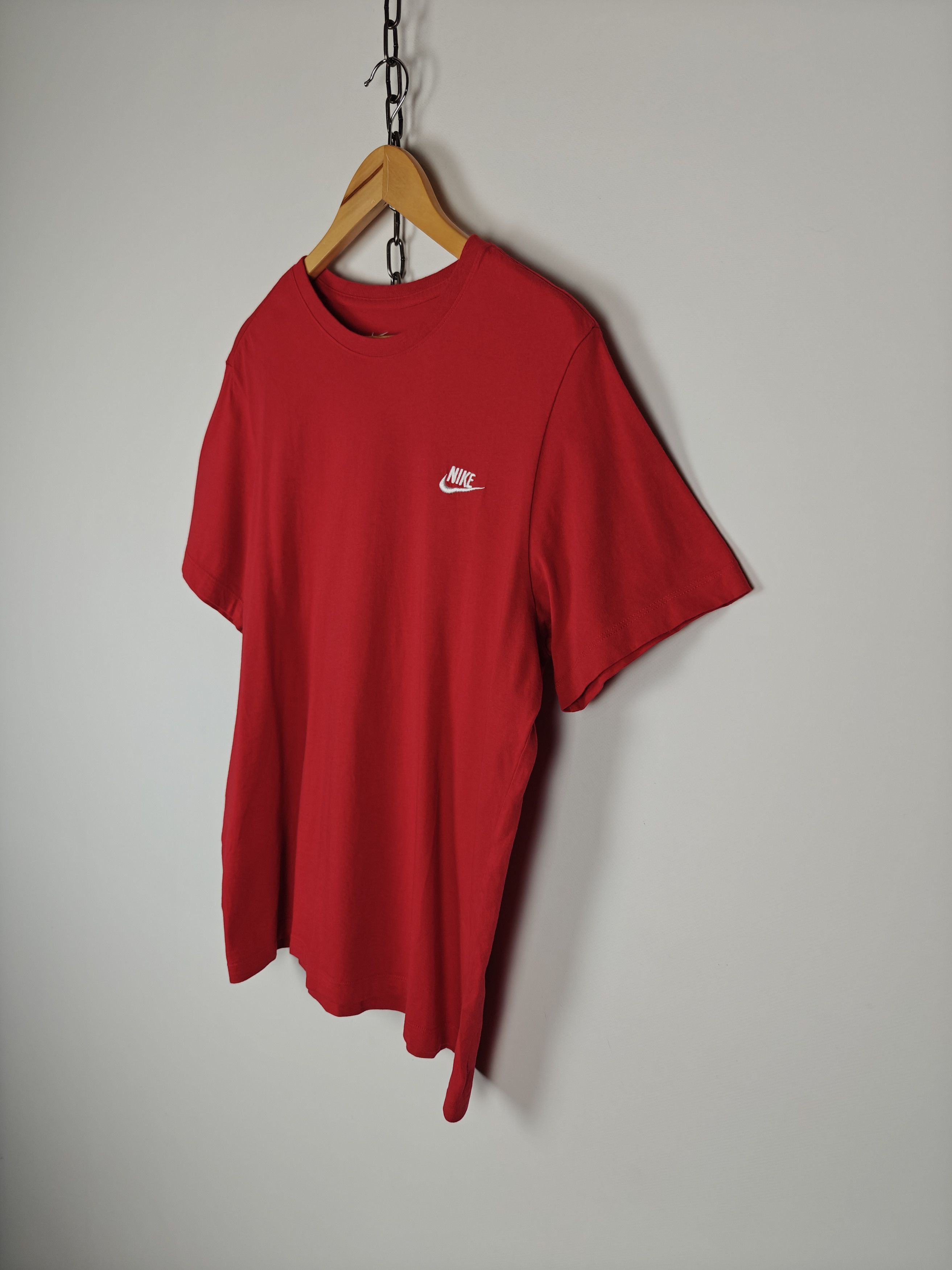 Nike Nike Basic T-Shirt Logo Red Tee size L Size US L / EU 52-54 / 3 - 6 Thumbnail