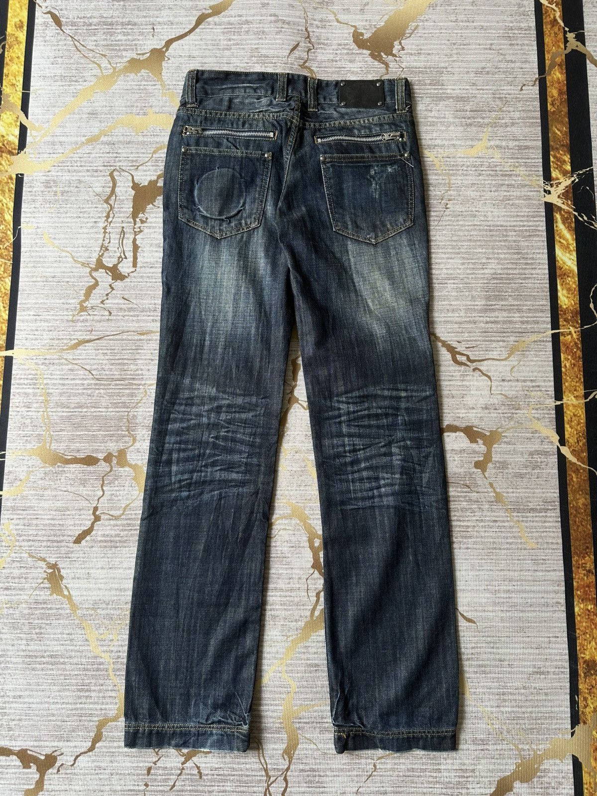 semanticdesign Semantics Design Multi Zipper Distressed Denim Size US 31 - 3 Thumbnail