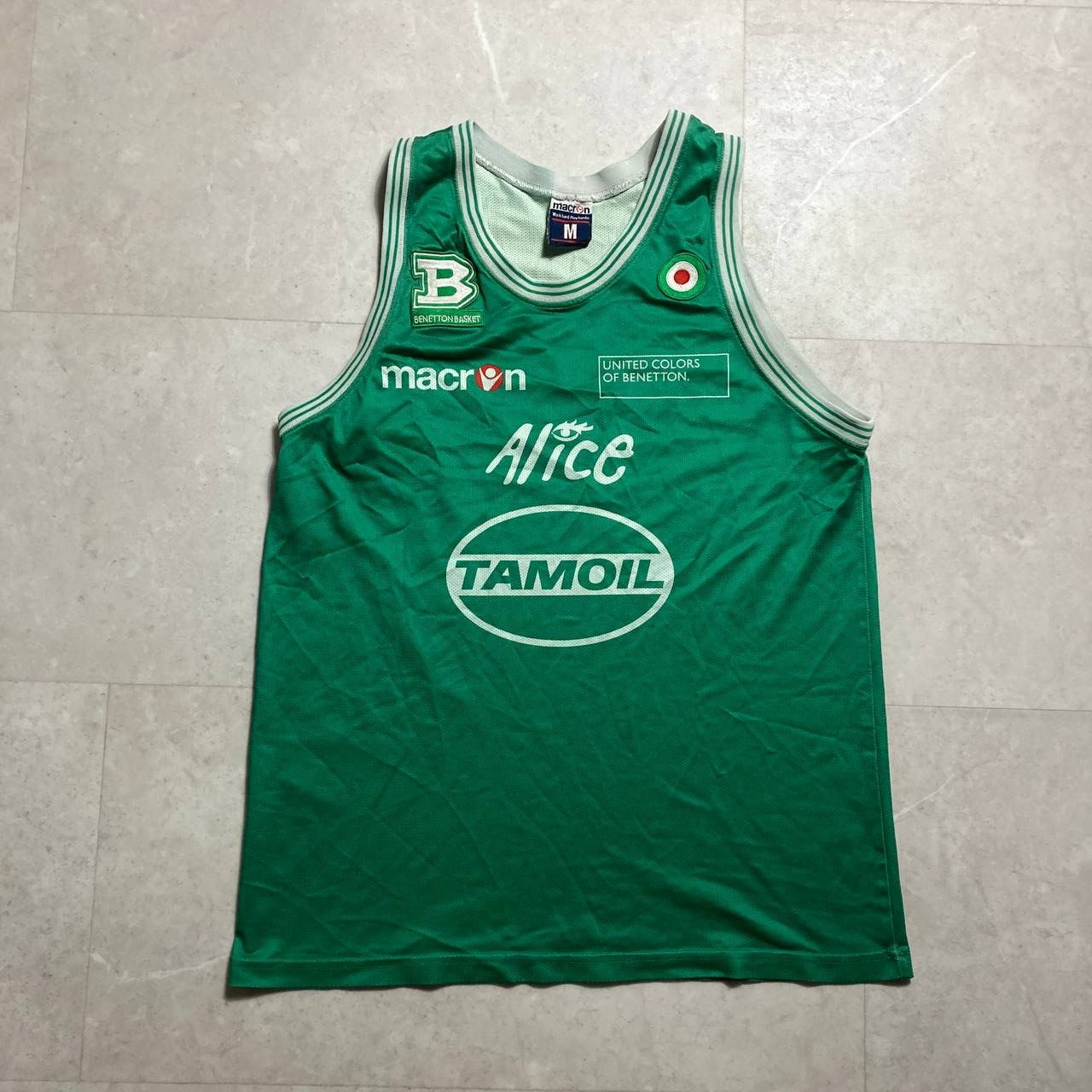 Macron Benetton Basket Pallacanestro Treviso Basketball Jersey Size US M / EU 48-50 / 2 - 1 Thumbnail