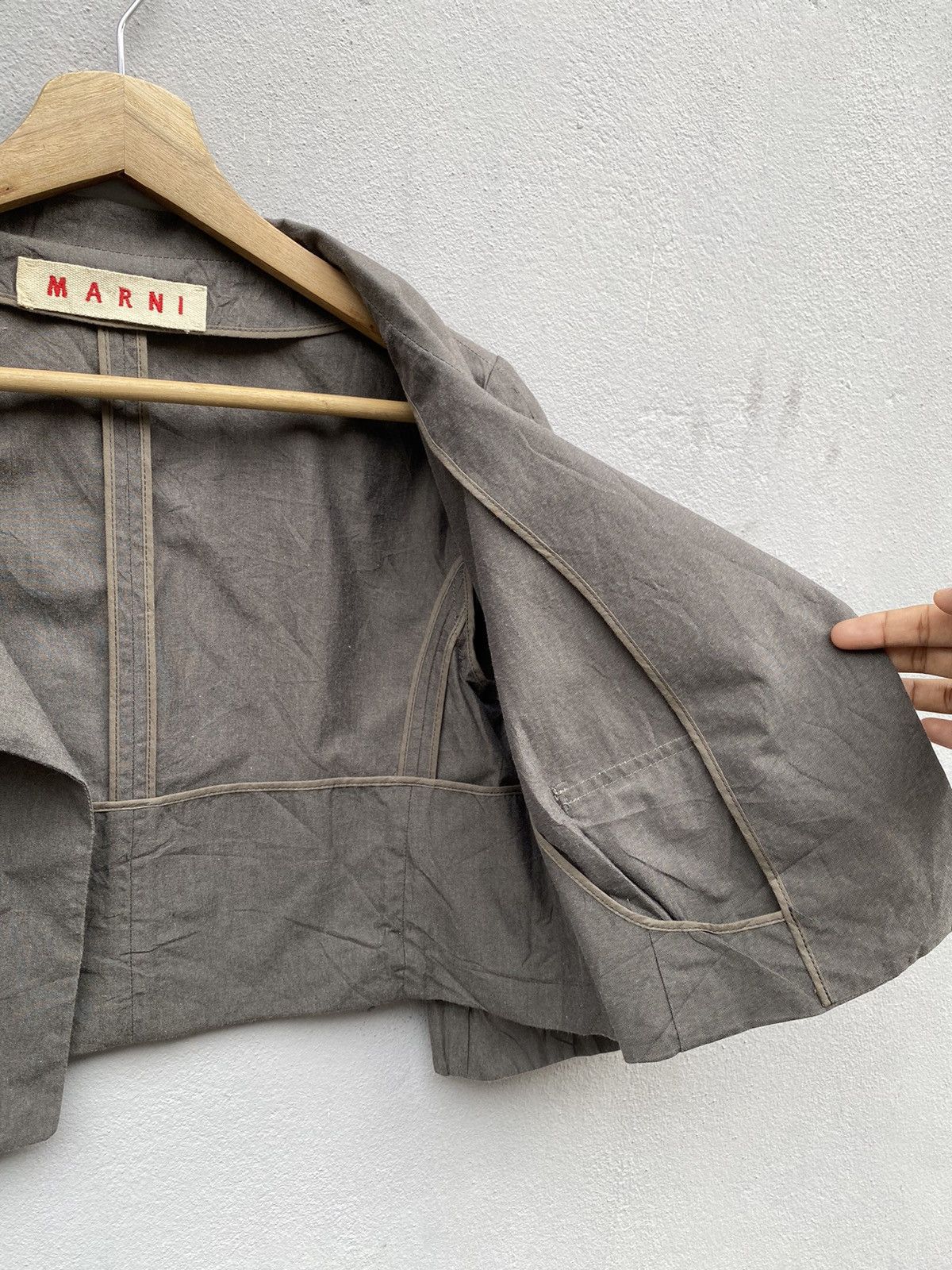 Marni 💥Archived💥 MARNI 3D Pockets Cropped Jacket Size XS / US 0-2 / IT 36-38 - 9 Thumbnail
