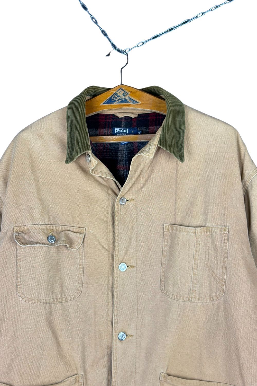 90s Polo Ralph Lauren USA Made Tartan Lined Hunting Field image 4