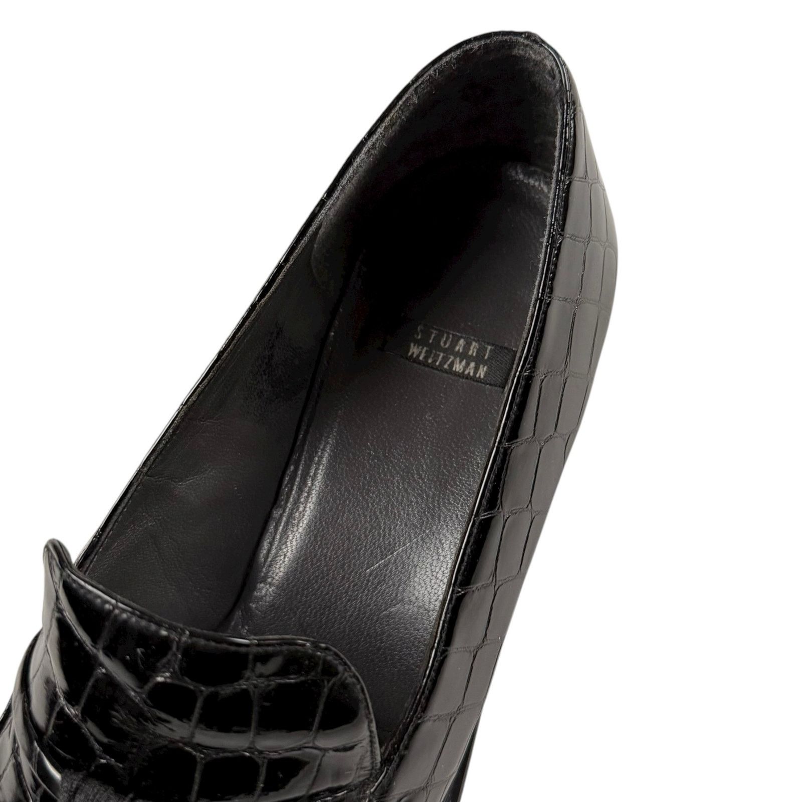 Stuart Weitzman × Vintage Vintage y2k Stuart Weitzman Women's Alligator Tassel Loafers Size US 9.5 / IT 39.5 - 8 Thumbnail