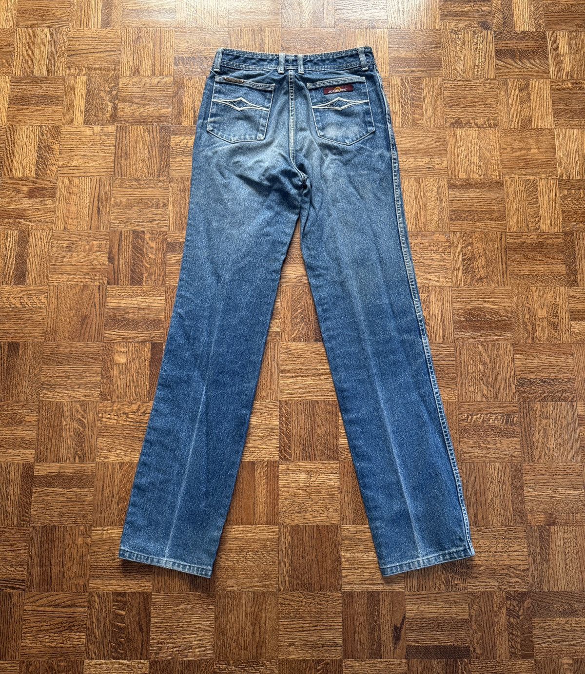 Jordache Vintage 80s Jordache Faded Denim Jeans 28x33 Size US 28 / EU 44 - 2 Thumbnail