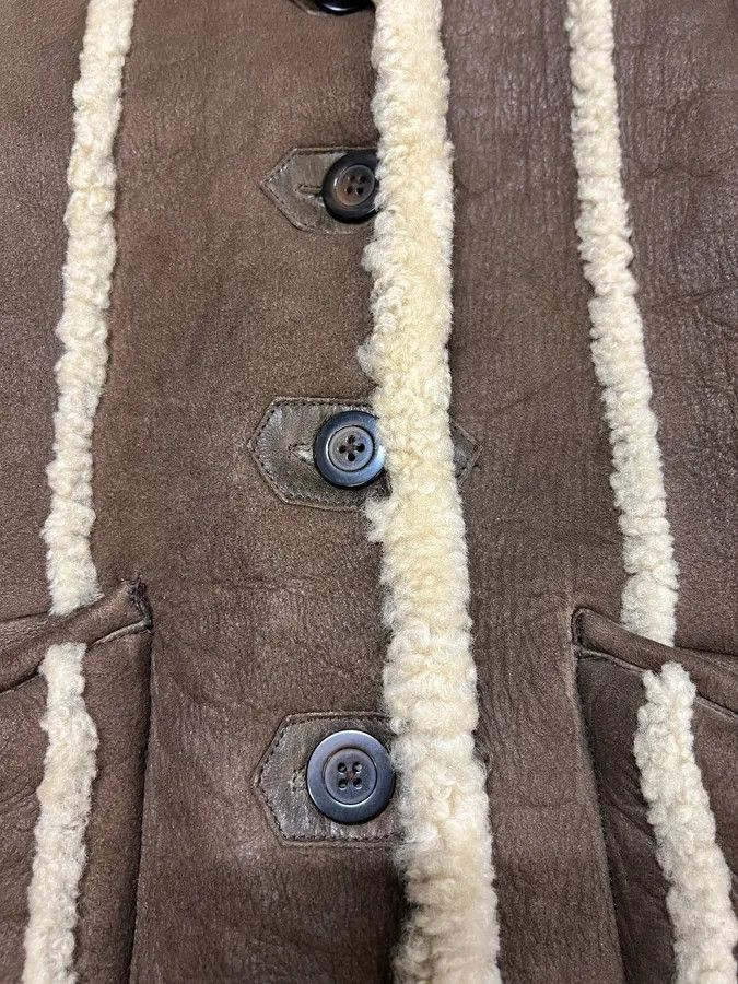 Dolce & Gabbana AW1994 Dolce & Gabbana Brown Shearling Leather Jacket Size US S / EU 44-46 / 1 - 9 Thumbnail