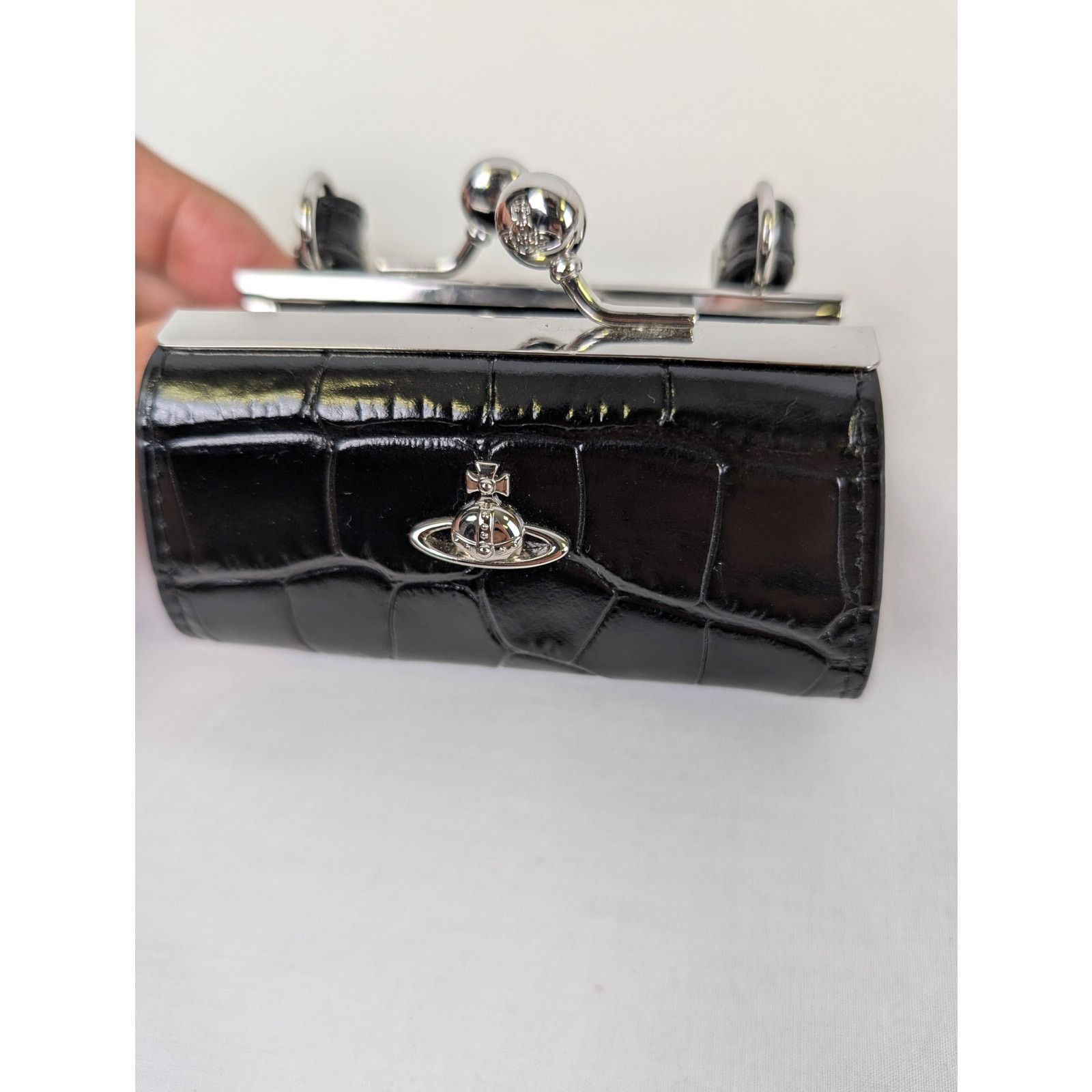 Vivienne Westwood o1rshd1 Size: OS / Crocodile Doll Bag in Black Size ONE SIZE - 9 Thumbnail